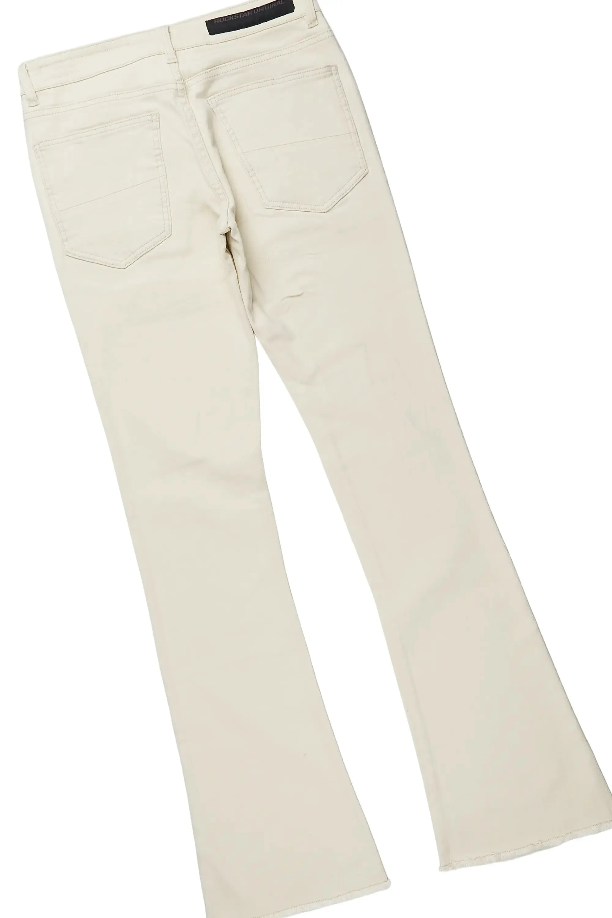 Omer Beige Oversized T-Shirt & Rebel Stacked Flare Jean Bundle sold by Rockstar Original product image thumbnail 5