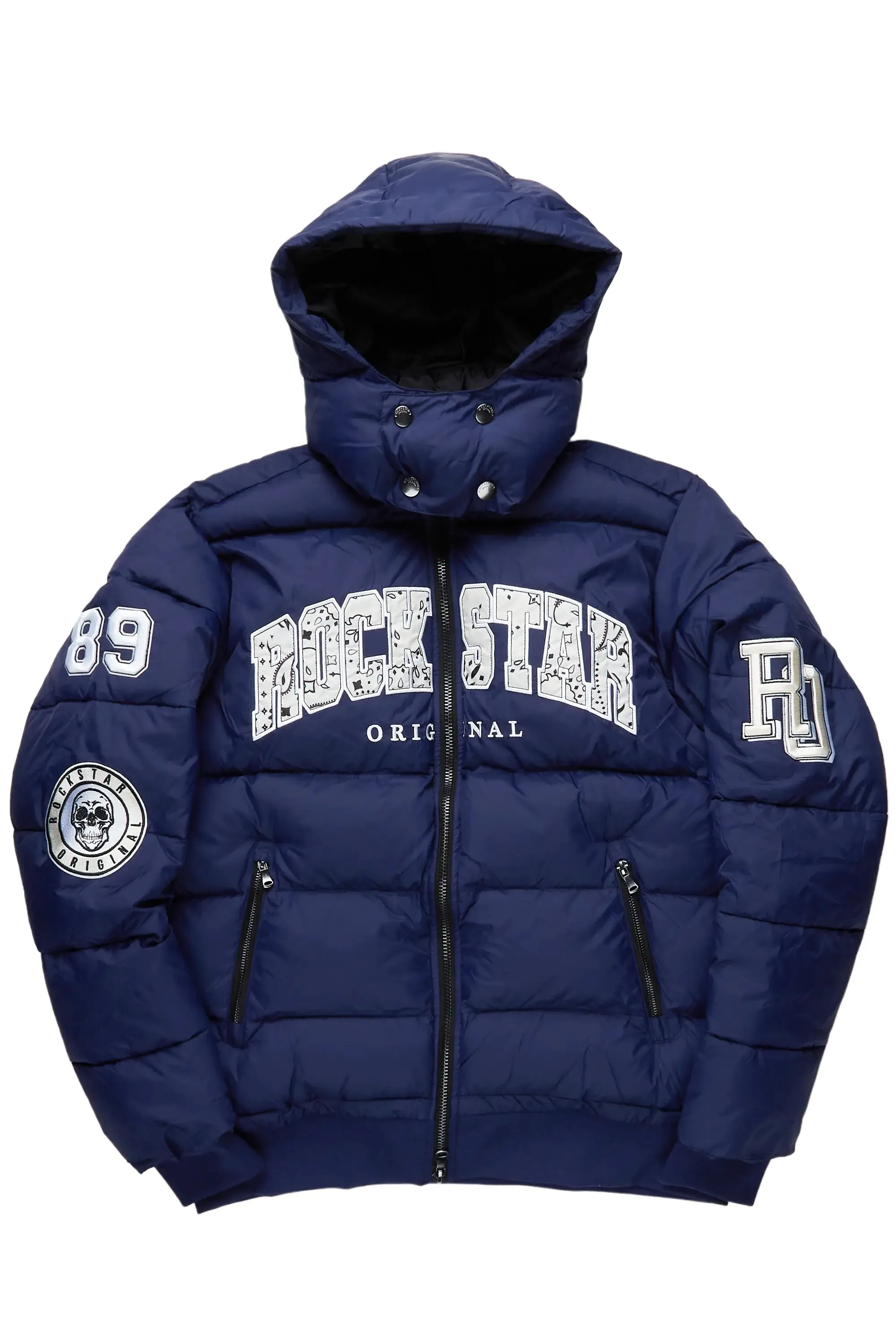 Bronx Navy Heavy Puffer Jacket sold by Rockstar Original product image thumbnail 2