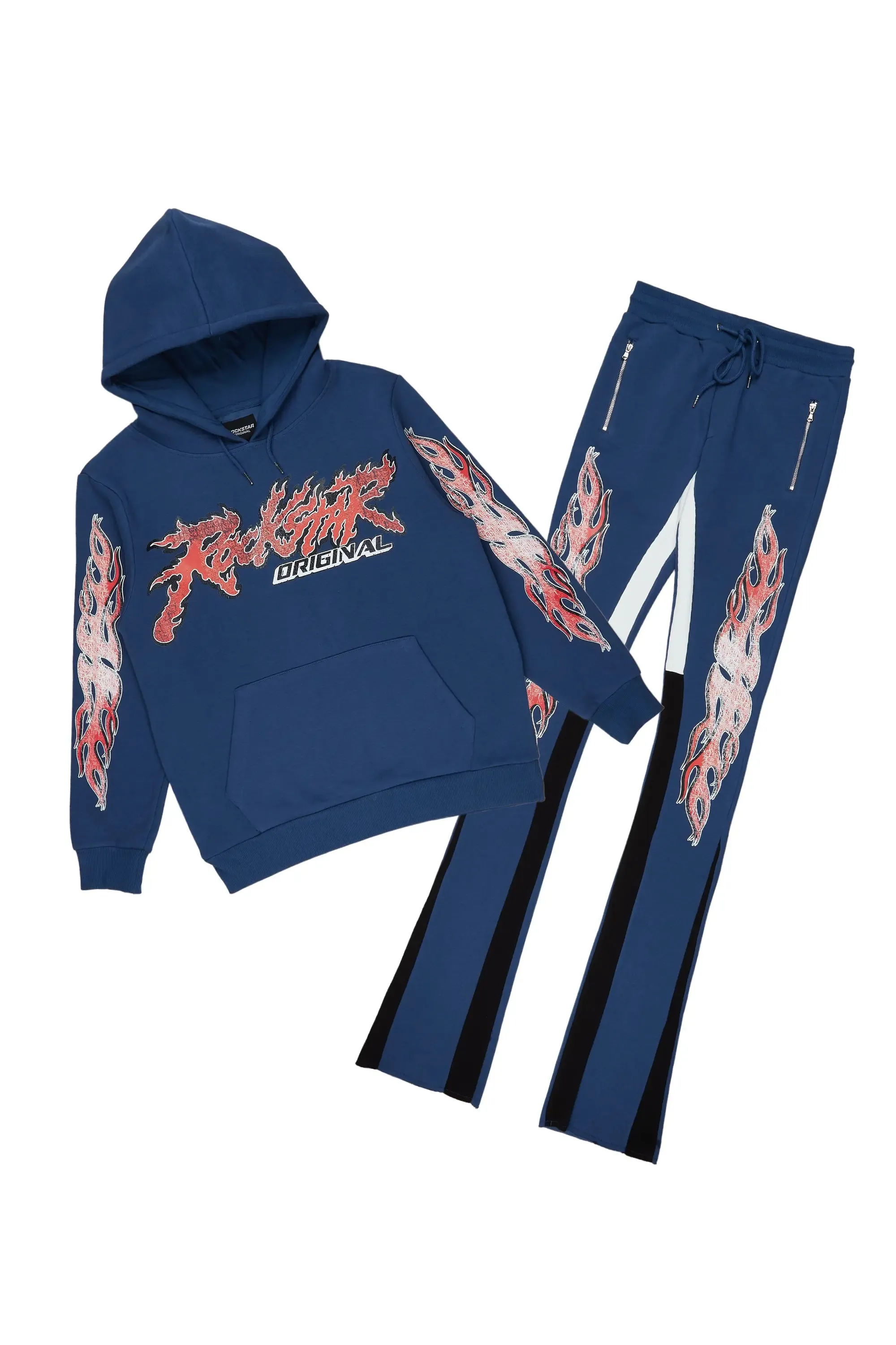 Yash Navy Super Stacked Flare Track Set sold by Rockstar Original product image thumbnail 2