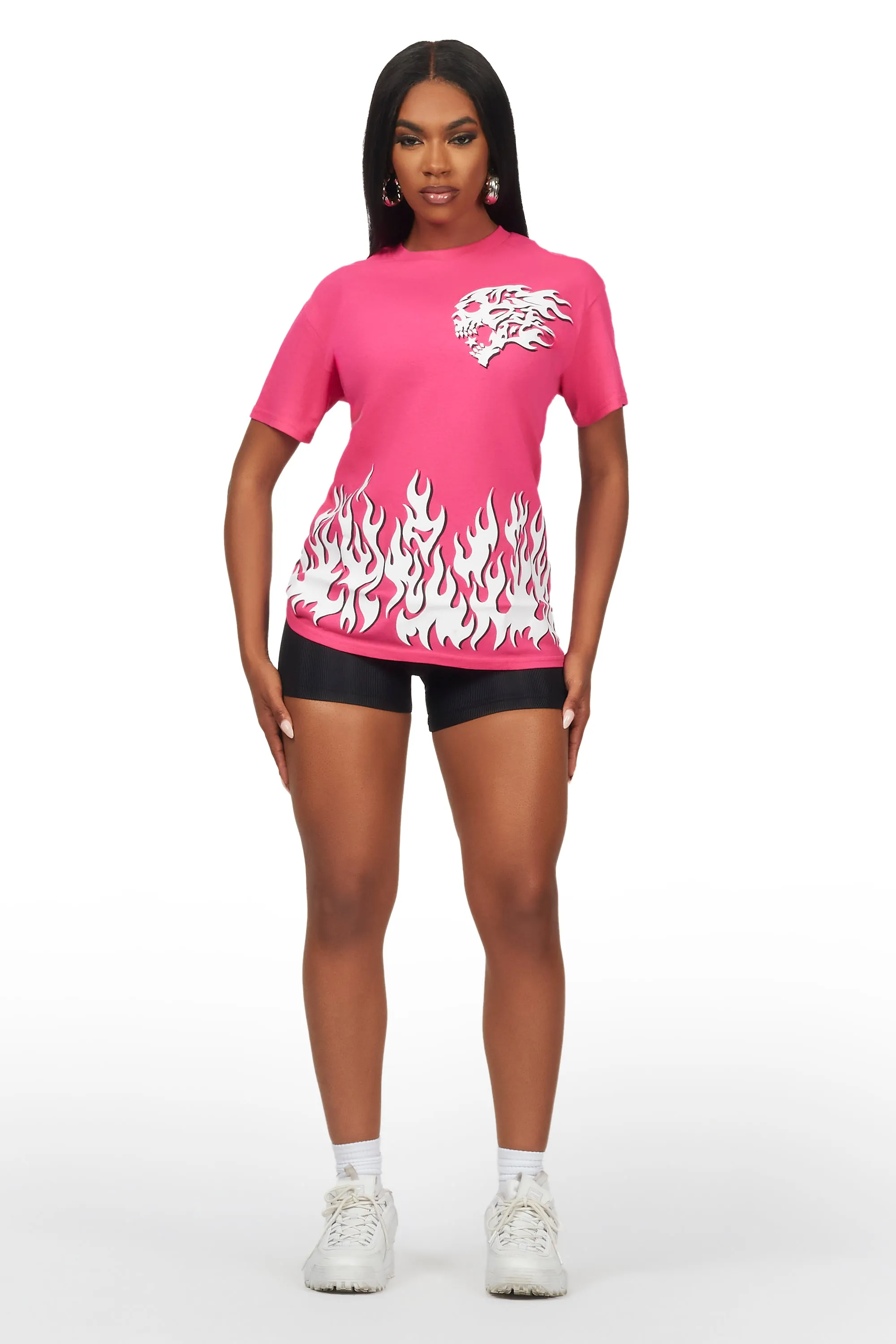 Cordajah Pink Oversized T-Shirt sold by Rockstar Original product image thumbnail 3