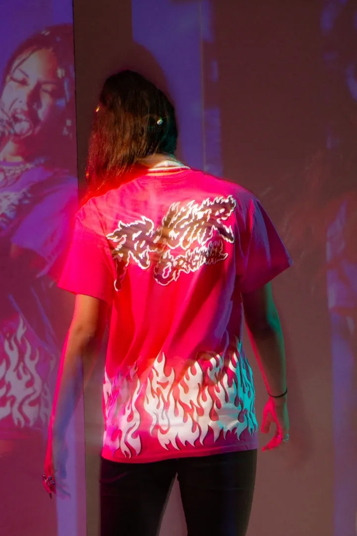 Cordajah Pink Oversized T-Shirt sold by Rockstar Original product image thumbnail 4