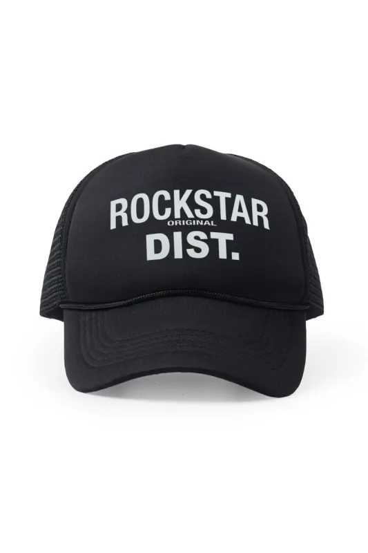 Adagio Black Graphic Trucker Hat sold by Rockstar Original