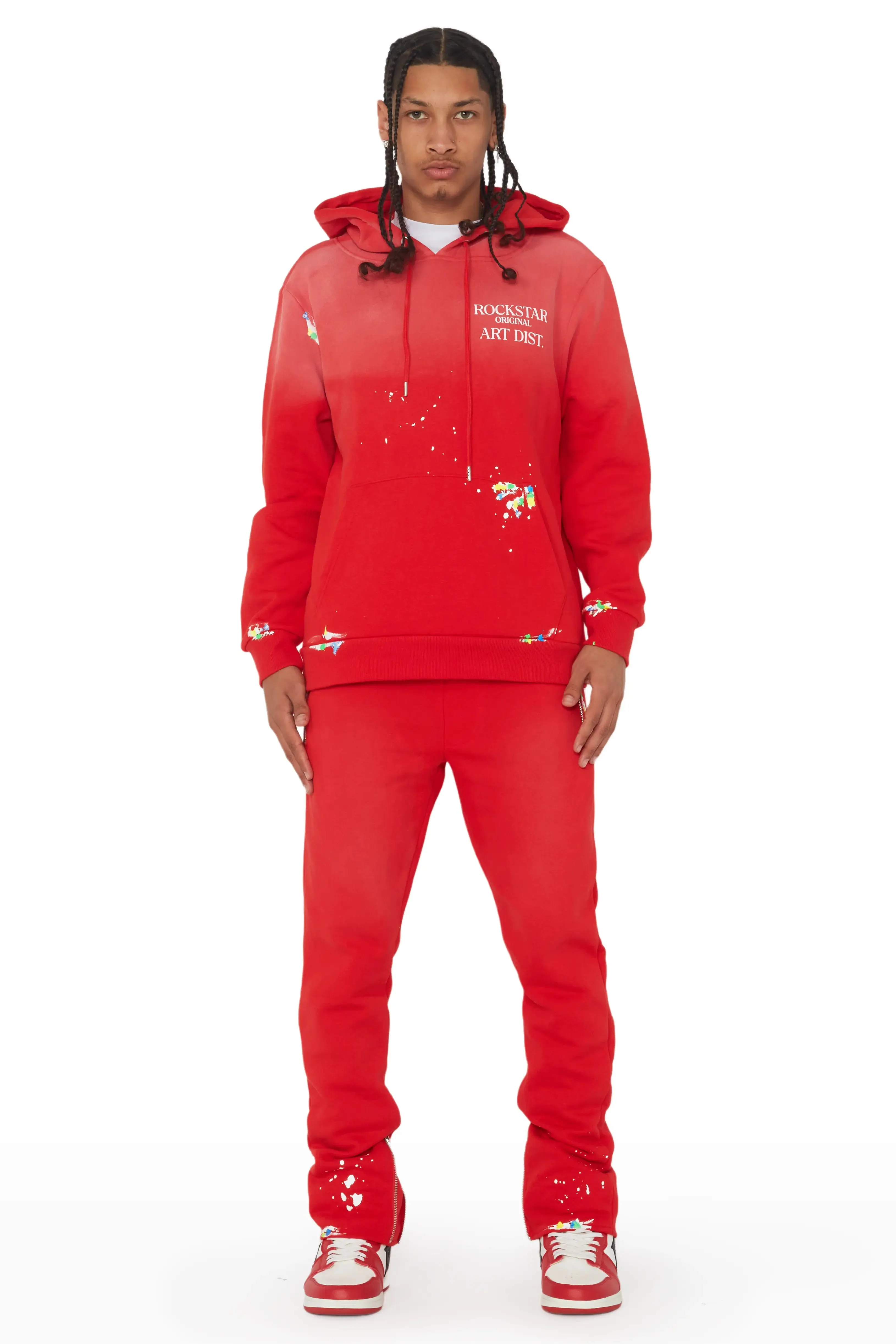 Rockstar Art Dist. Red Slim Fit track Set sold by Rockstar Original