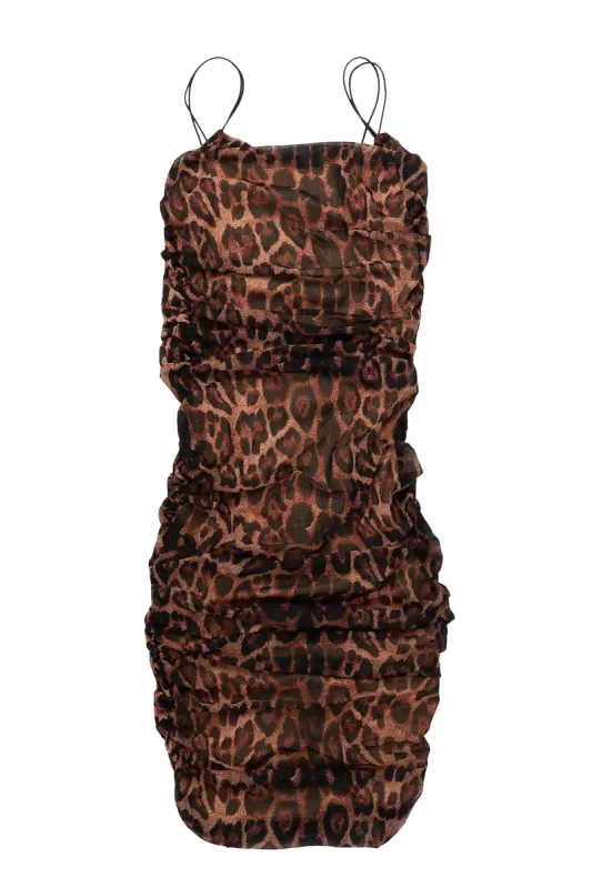 Jovie-C Midi Dress-Leopard made by Rockstar Original