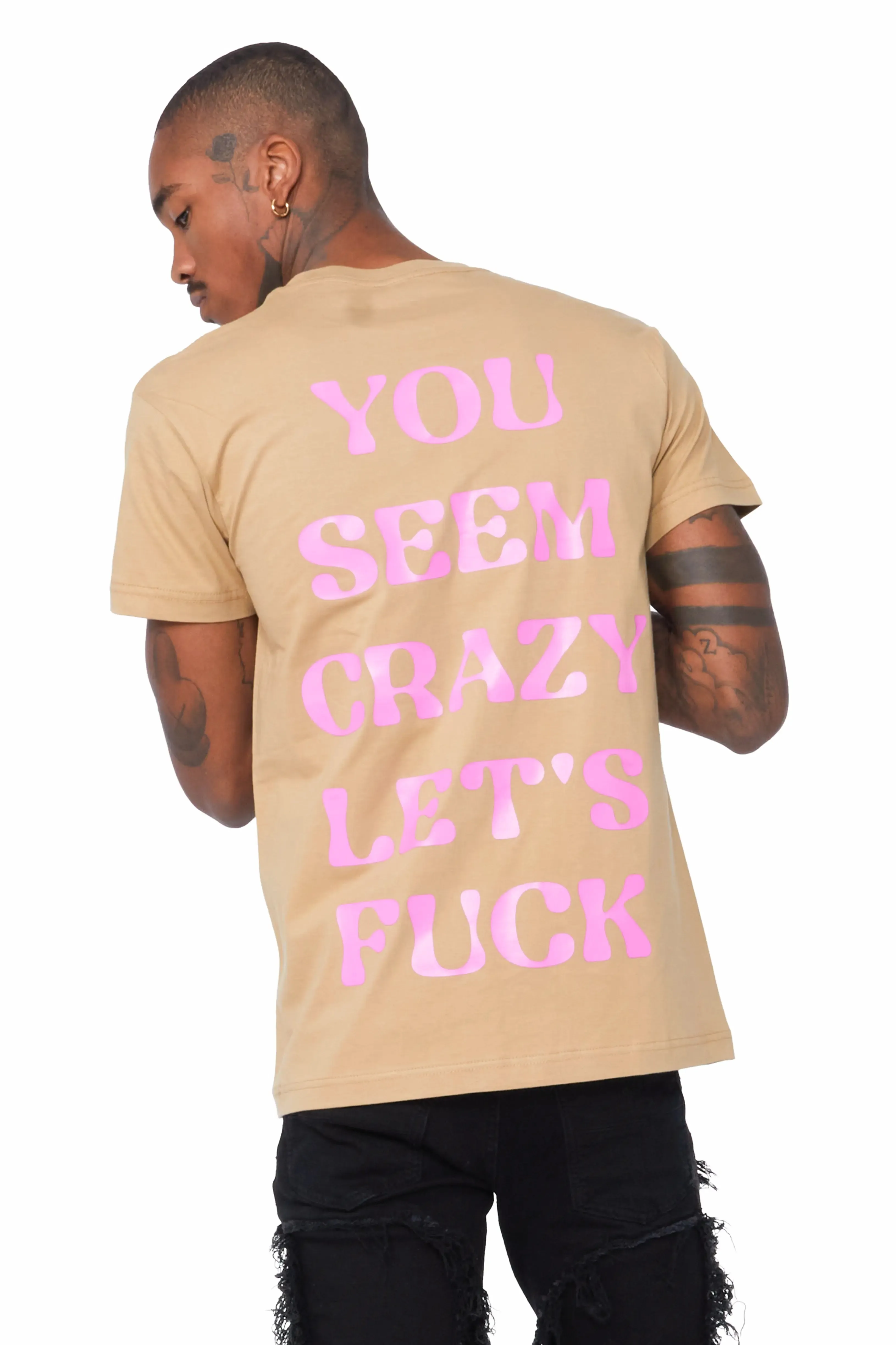 Ender Beige Graphic T-Shirt sold by Rockstar Original product image thumbnail 3