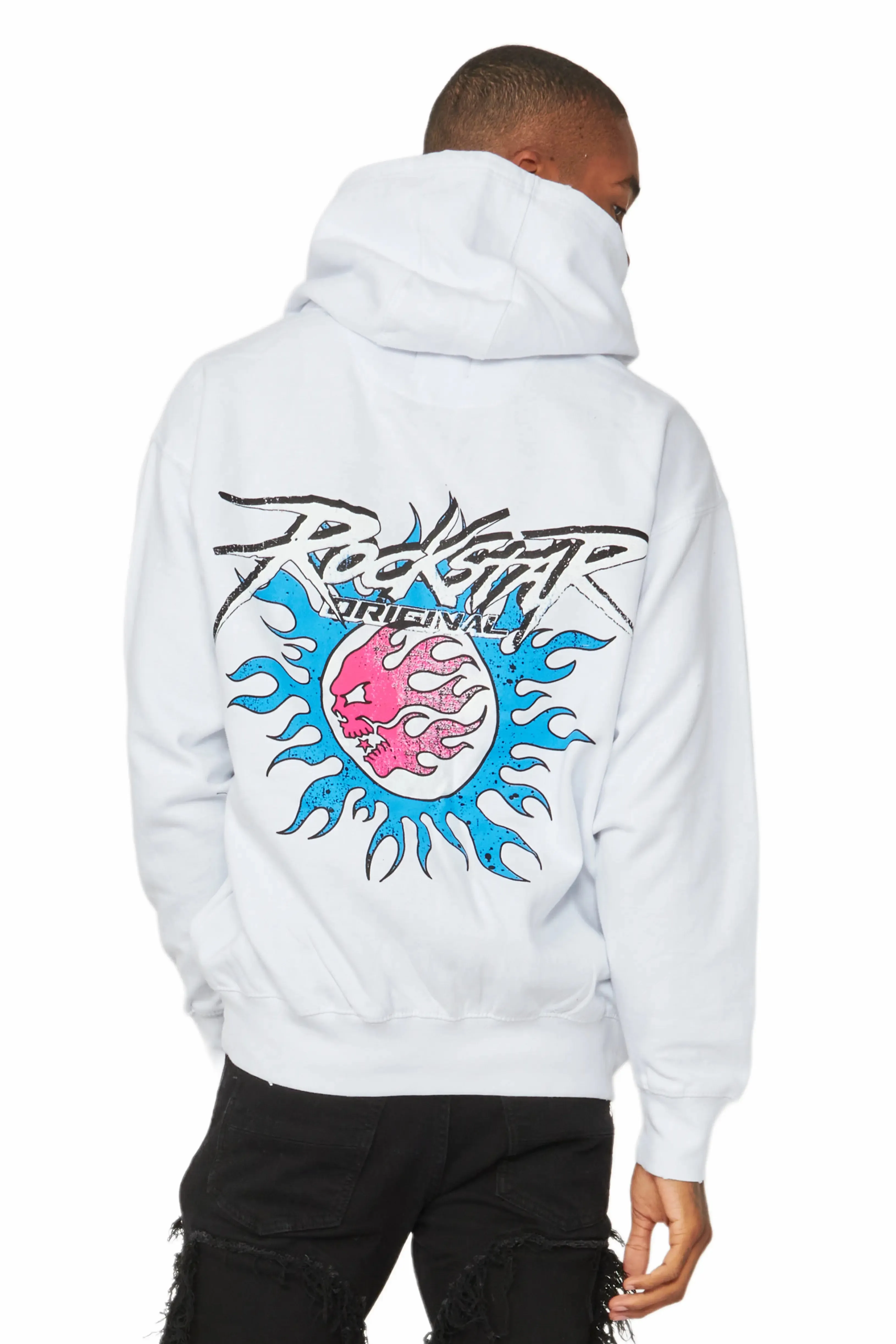 Alpha White Graphic Hoodie sold by Rockstar Original product image thumbnail 4