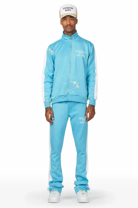 Rockstar Art Dist. Baby Blue Tricot Super Stacked Flare Track Set sold by Rockstar Original