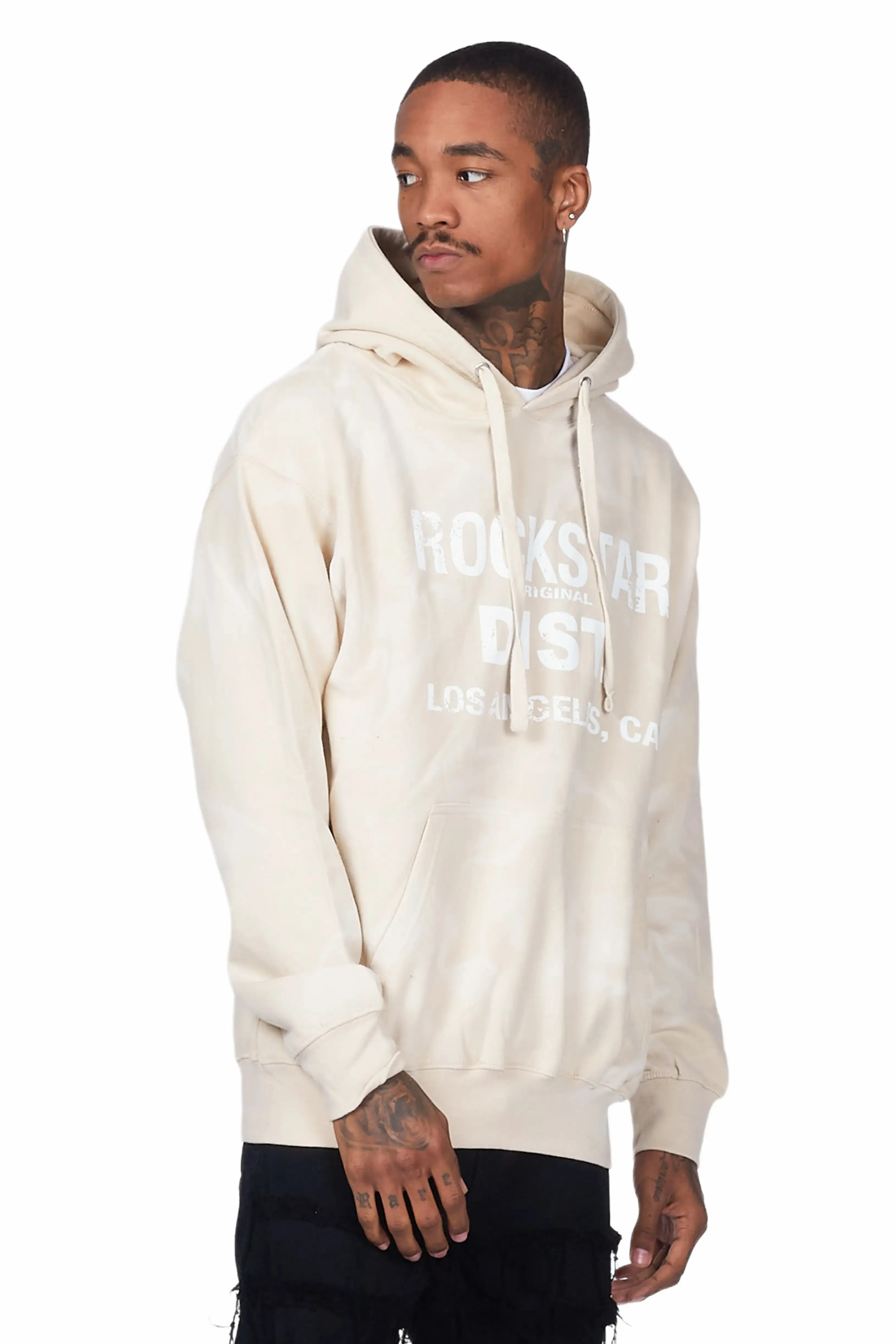 Nelly Beige Graphic Hoodie sold by Rockstar Original product image thumbnail 4