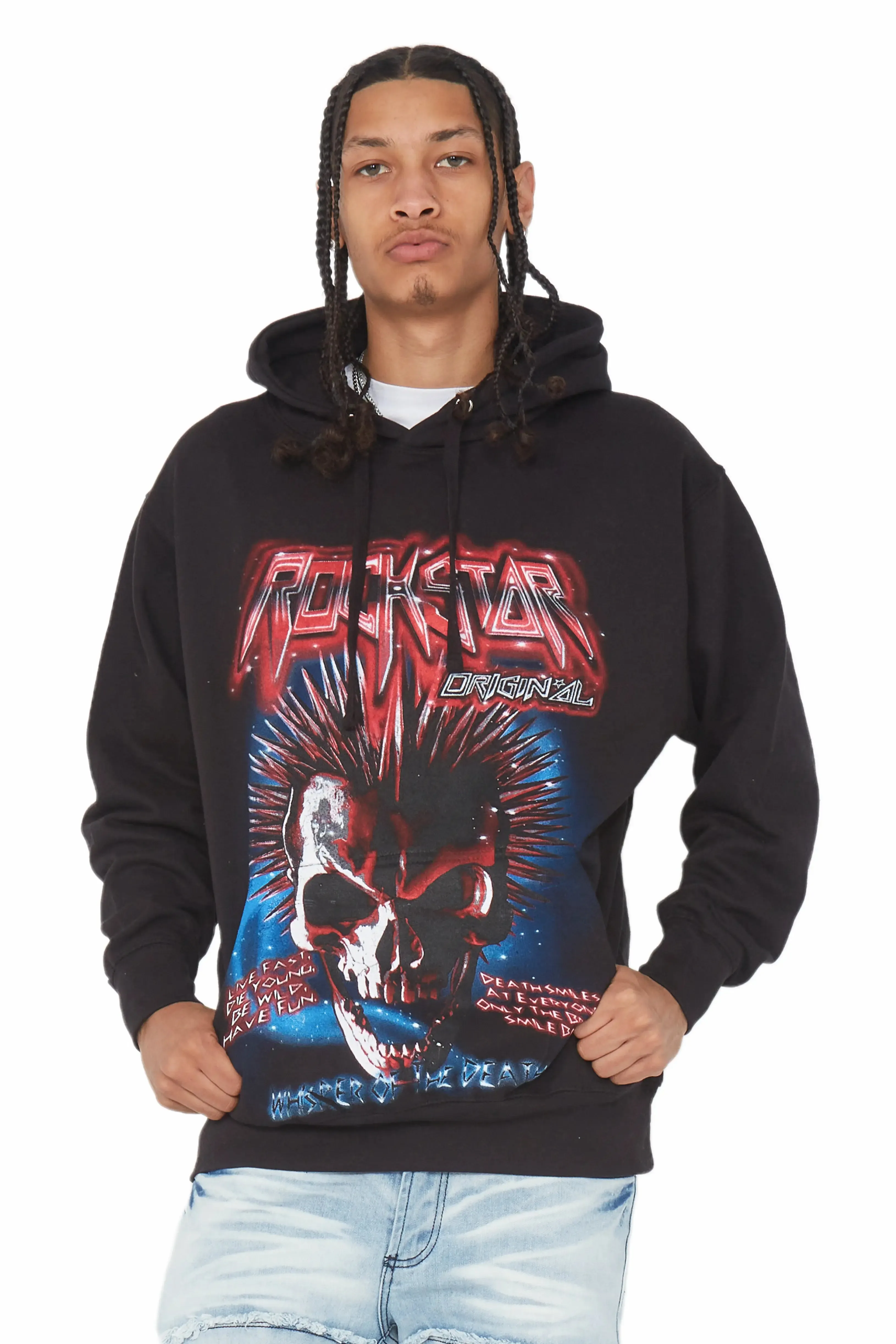 Obern Black Graphic Hoodie sold by Rockstar Original