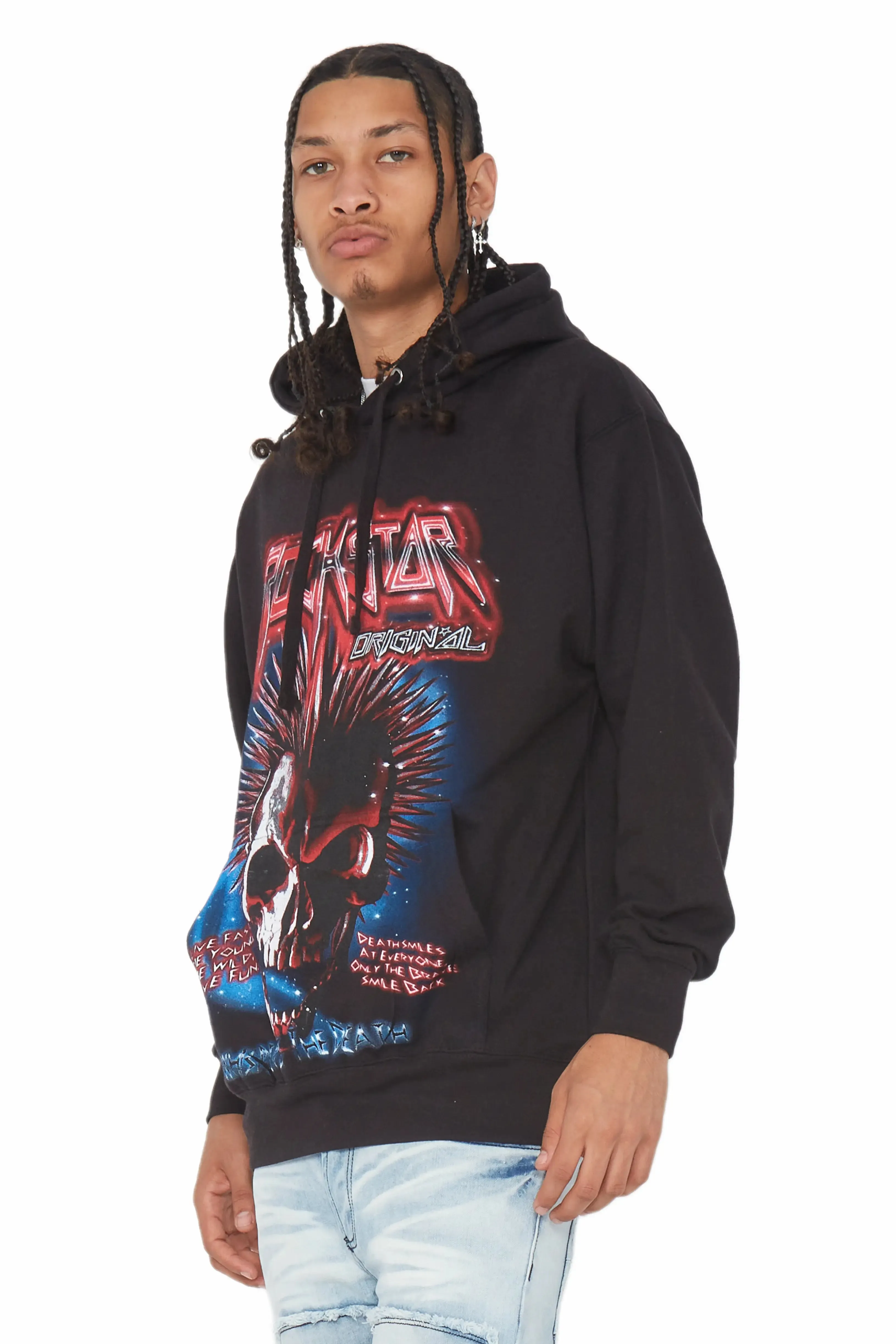 Obern Black Graphic Hoodie sold by Rockstar Original product image thumbnail 4