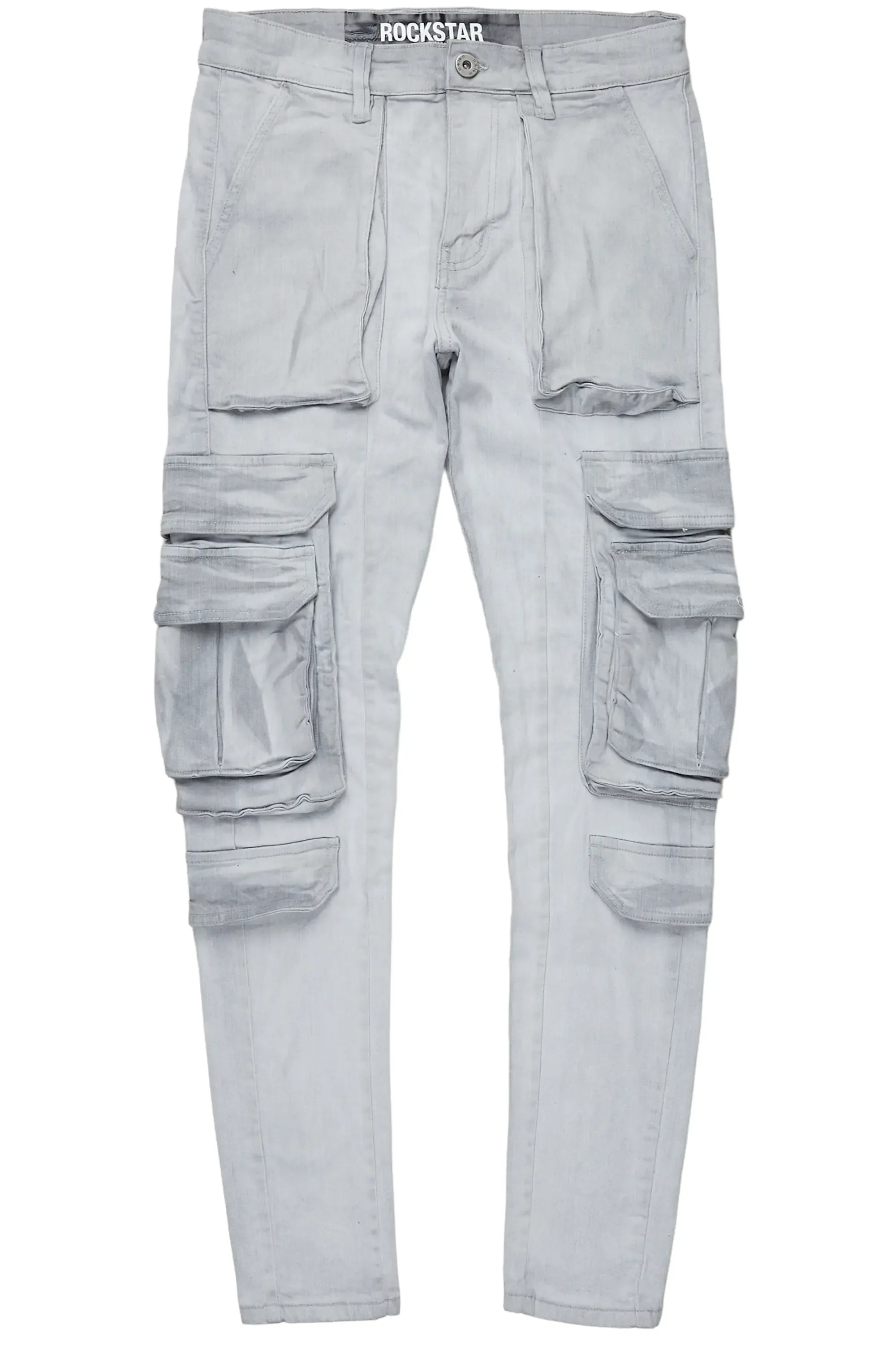 Iniko Grey Skinny Fit Cargo Jean sold by Rockstar Original product image thumbnail 3
