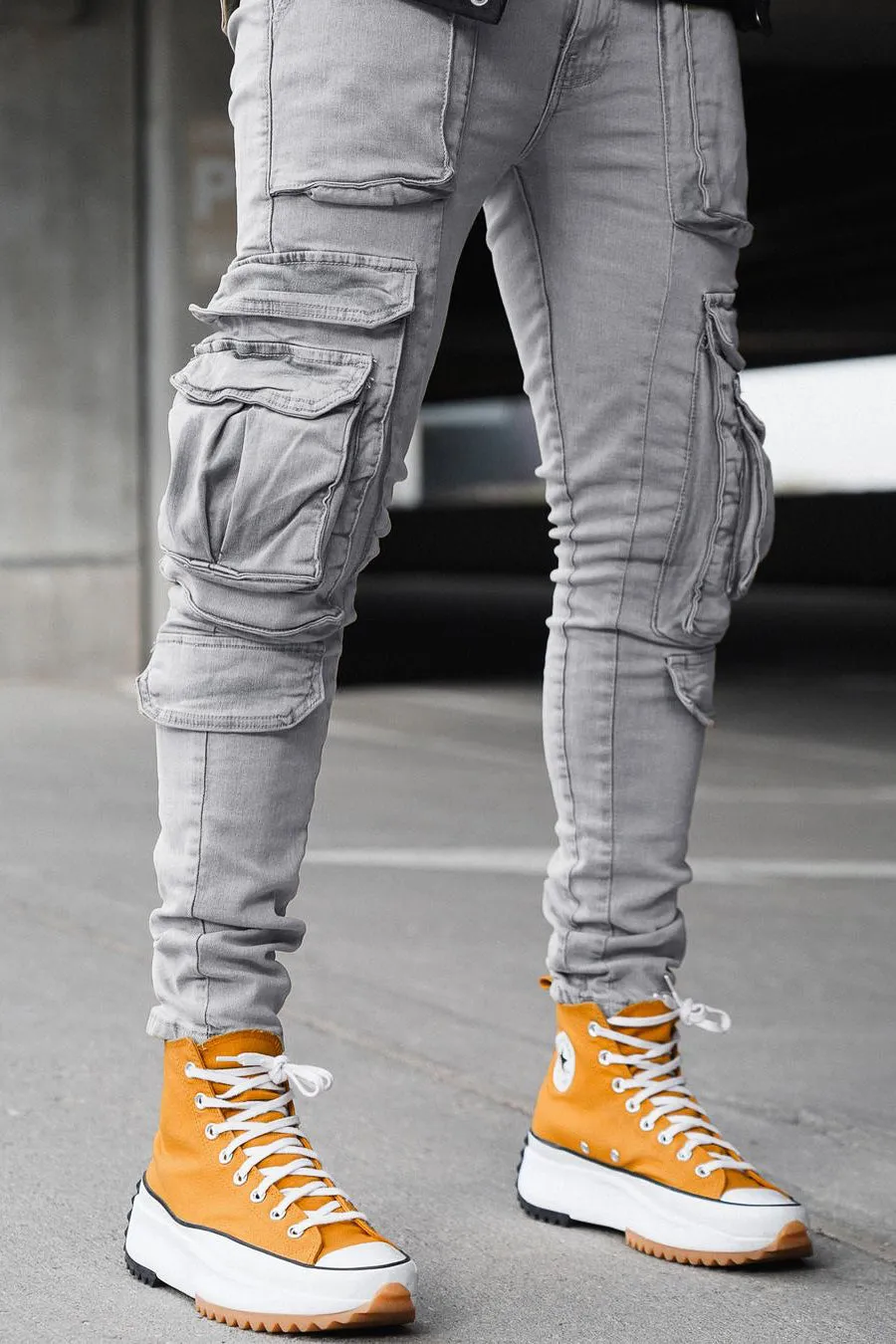 Iniko Grey Skinny Fit Cargo Jean sold by Rockstar Original product image thumbnail 2
