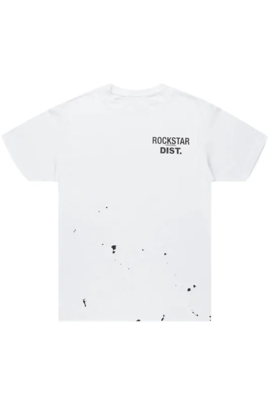 Raffer White Graphic T-Shirt sold by Rockstar Original
