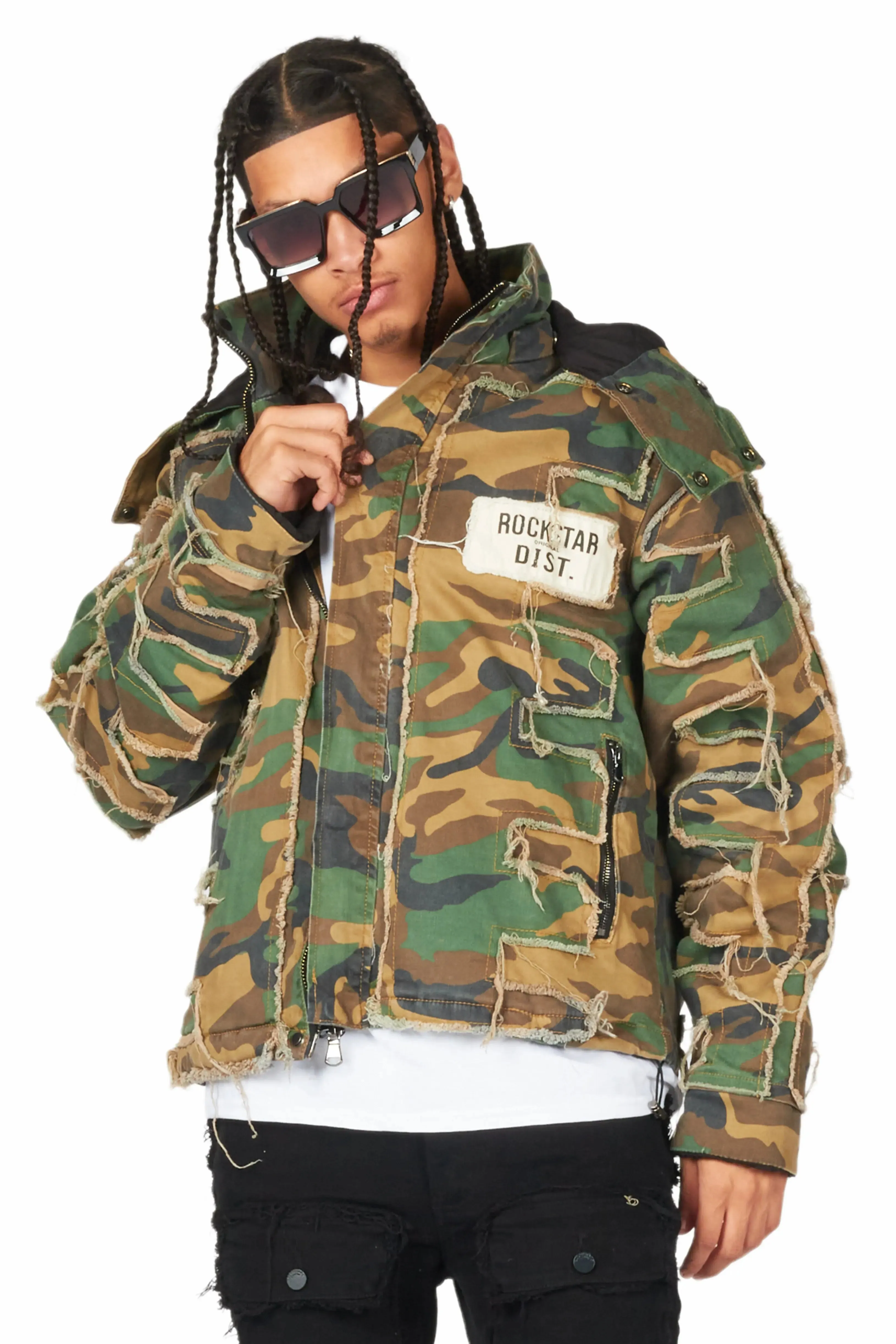 Shake Faded Camo Puffer Jacket sold by Rockstar Original product image thumbnail 3
