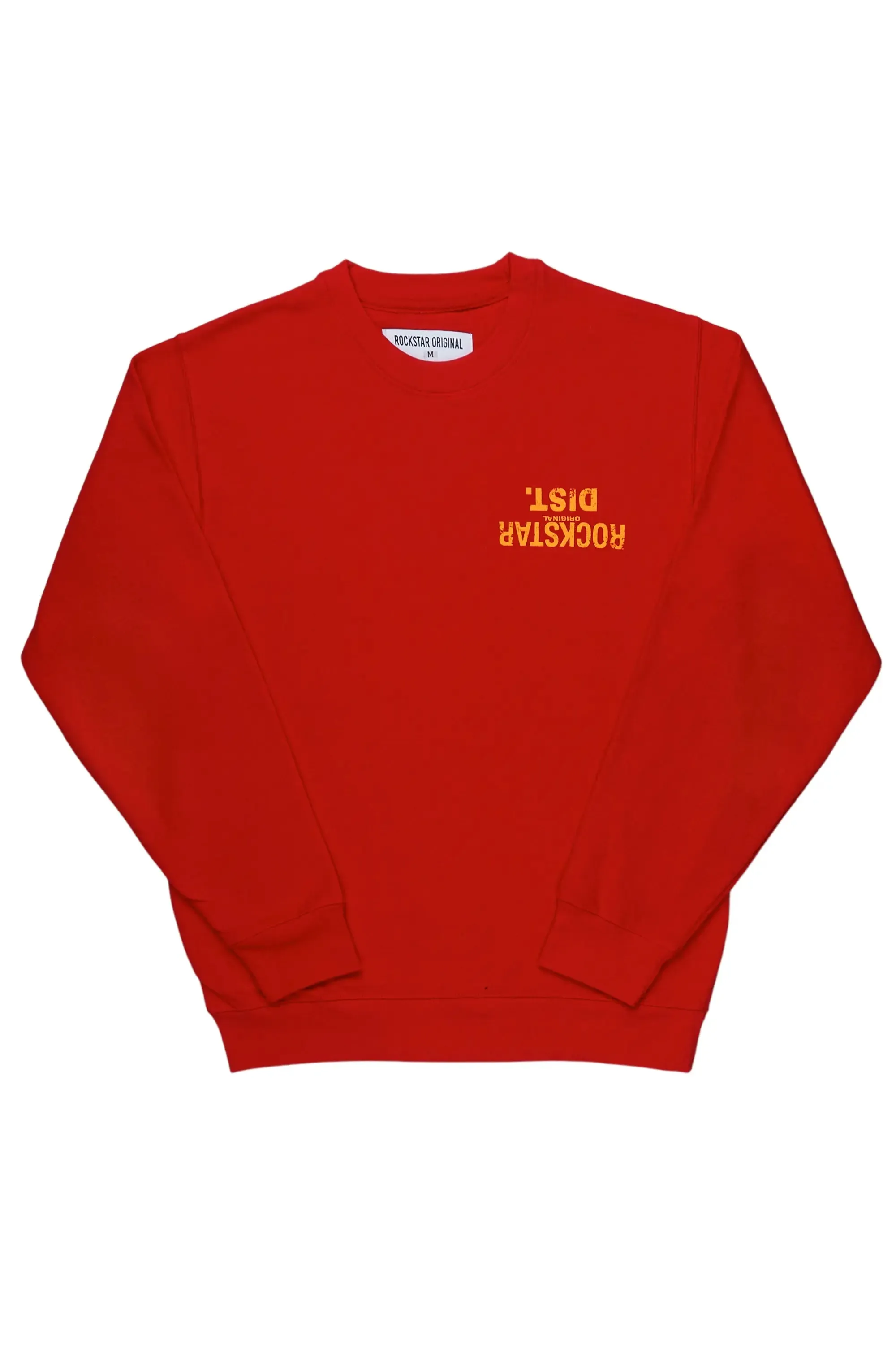 Dist. Town Red/Yellow Graphic Crewneck sold by Rockstar Original product image thumbnail 3