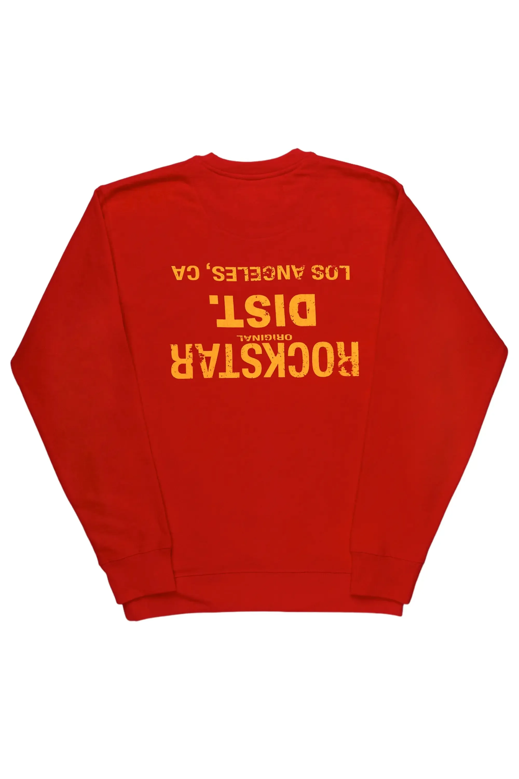 Dist. Town Red/Yellow Graphic Crewneck sold by Rockstar Original product image thumbnail 2
