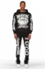 All Seeing Eyes Black Super Stacked Flare Track Pant Set sold by Rockstar Original