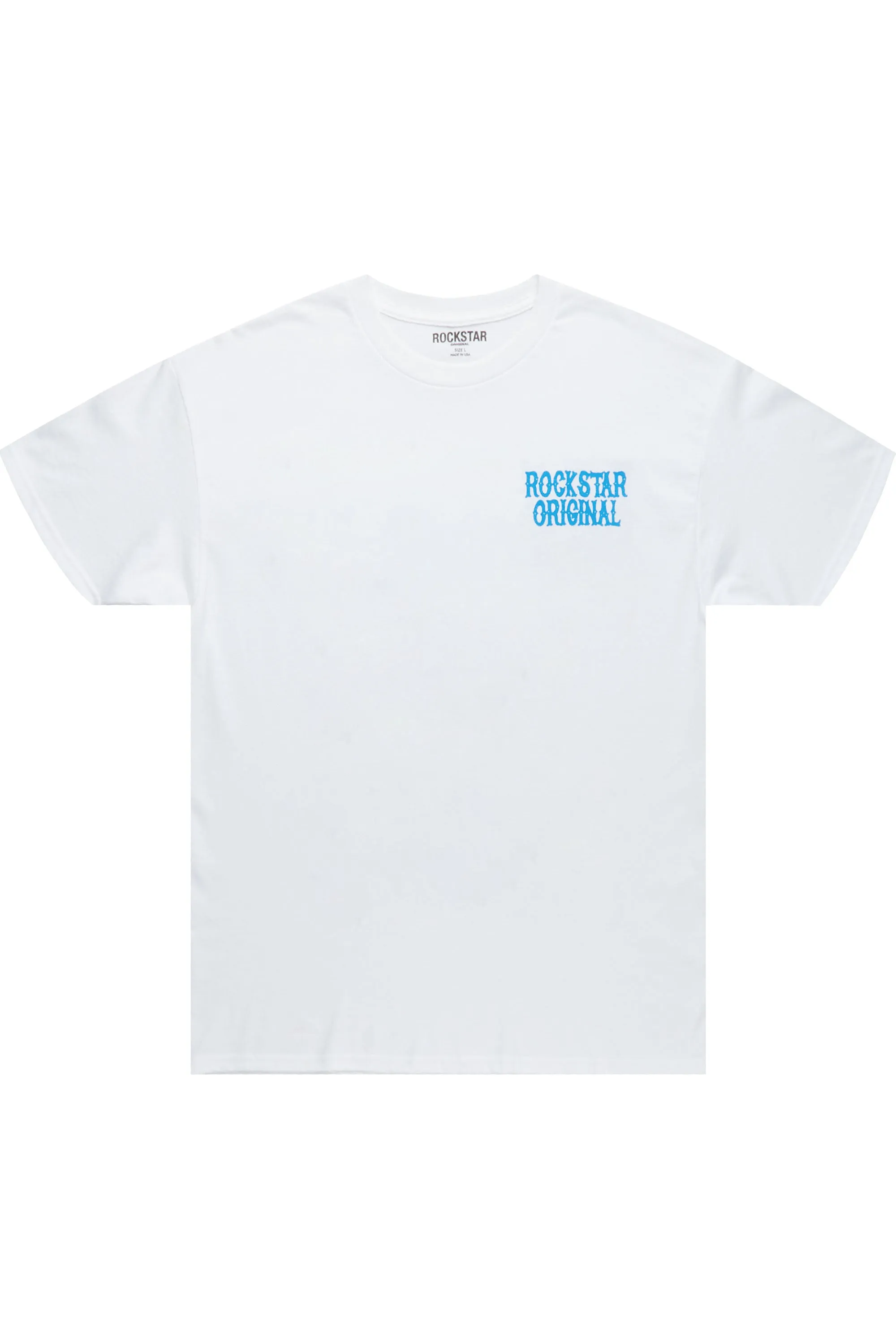 Vester White/ Blue Graphic T-Shirt sold by Rockstar Original product image thumbnail 3
