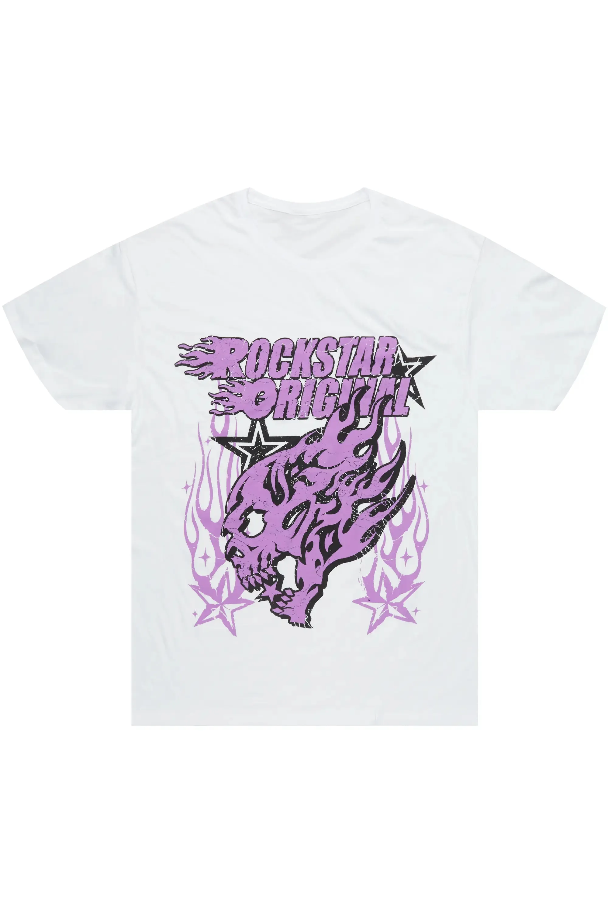 Smitty White/Purple Graphic T-Shirt sold by Rockstar Original