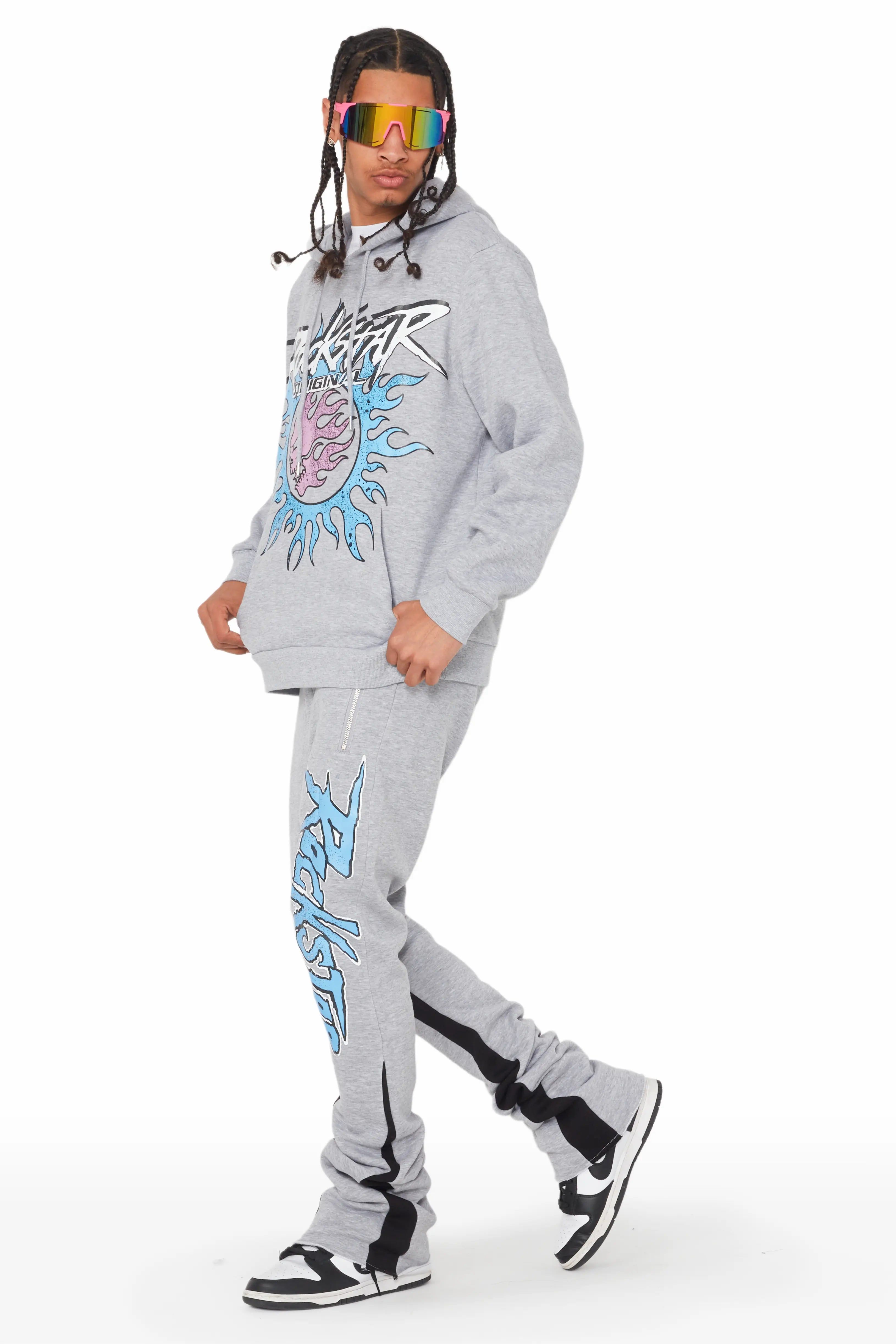 Aslan Heather Grey Stacked Flare Track Set sold by Rockstar Original product image thumbnail 2