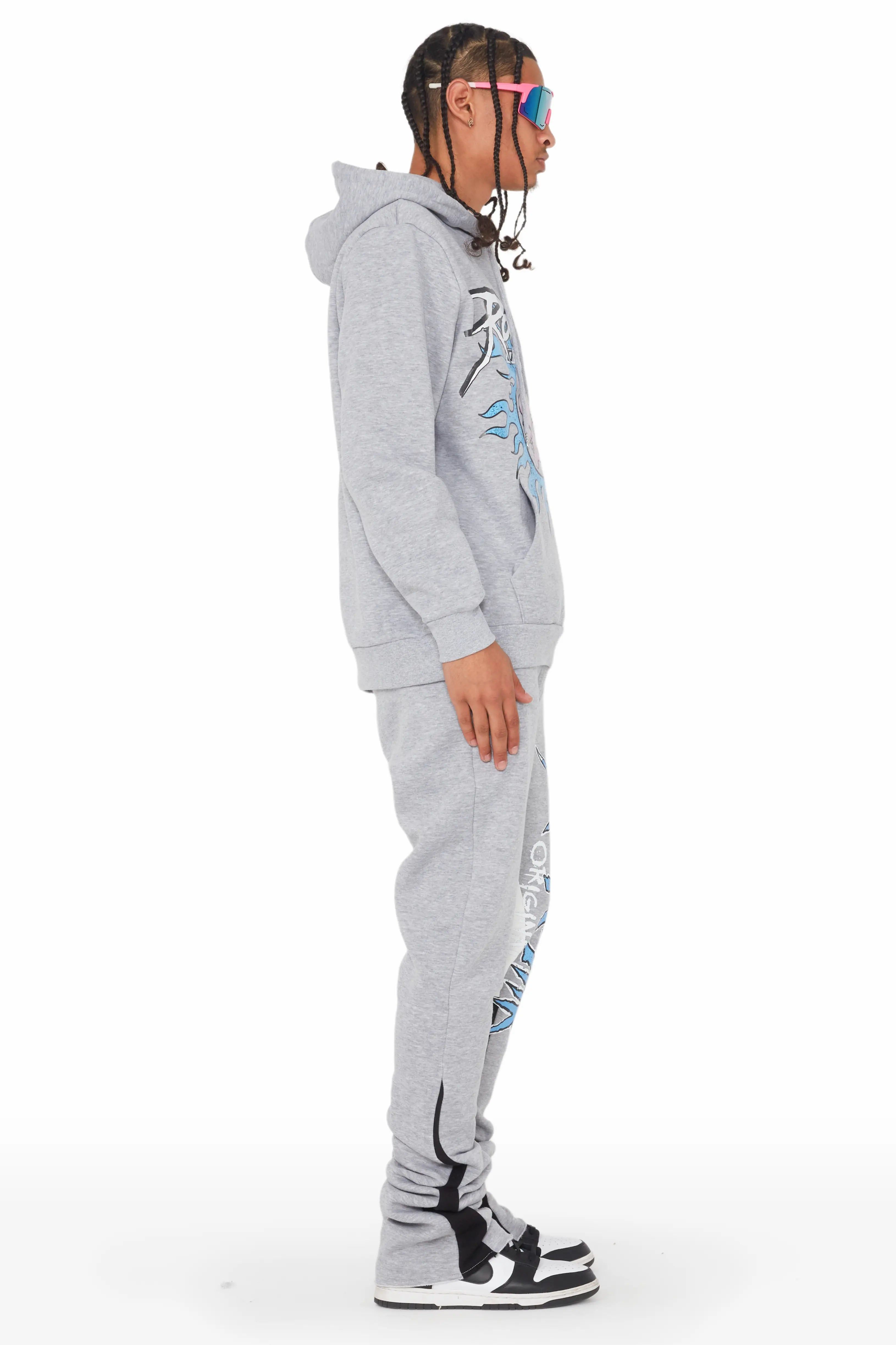 Aslan Heather Grey Stacked Flare Track Set sold by Rockstar Original product image thumbnail 3