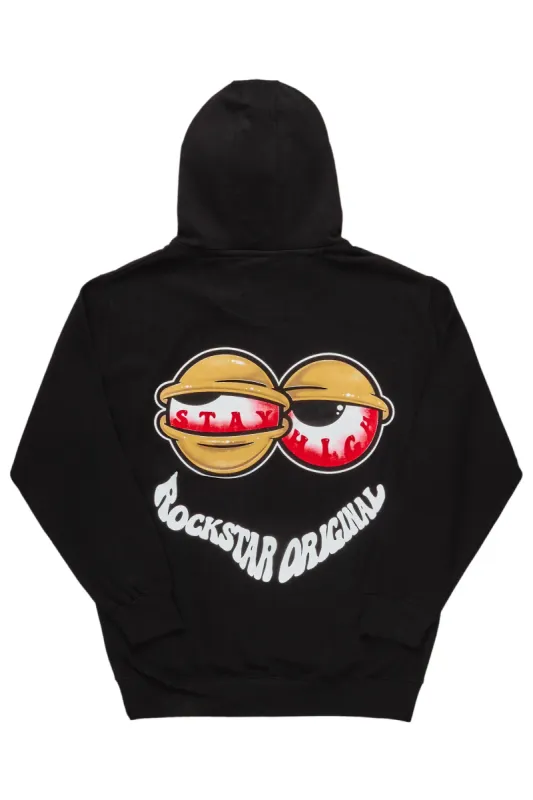 Highya Black Graphic Hoodie sold by Rockstar Original