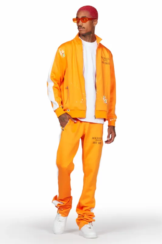 Rockstar Art Dist. Orange Tricot Super Stacked Flare Track Set sold by Rockstar Original