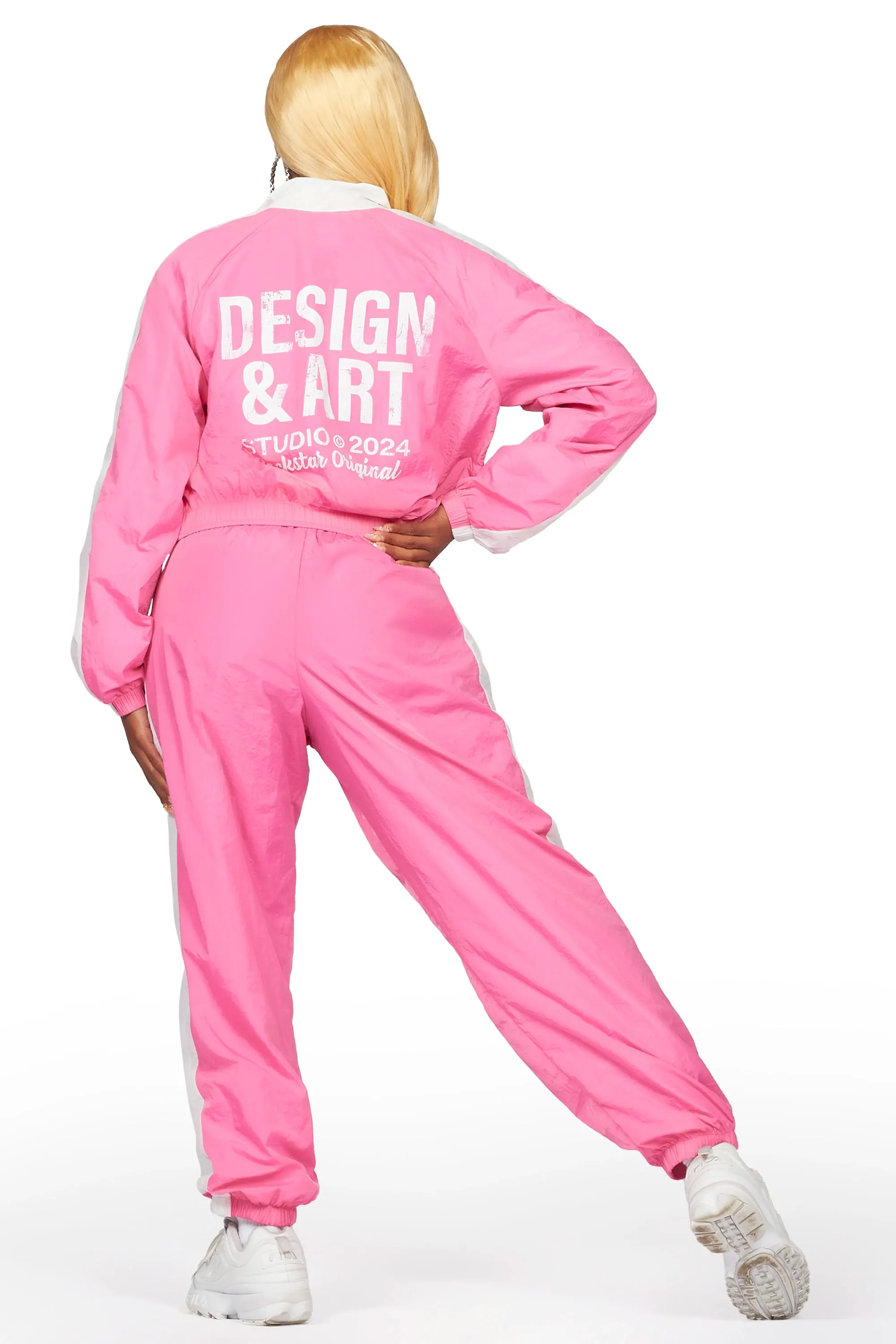 Lamanda Pink Baggy Lightweight Trackset sold by Rockstar Original product image thumbnail 2