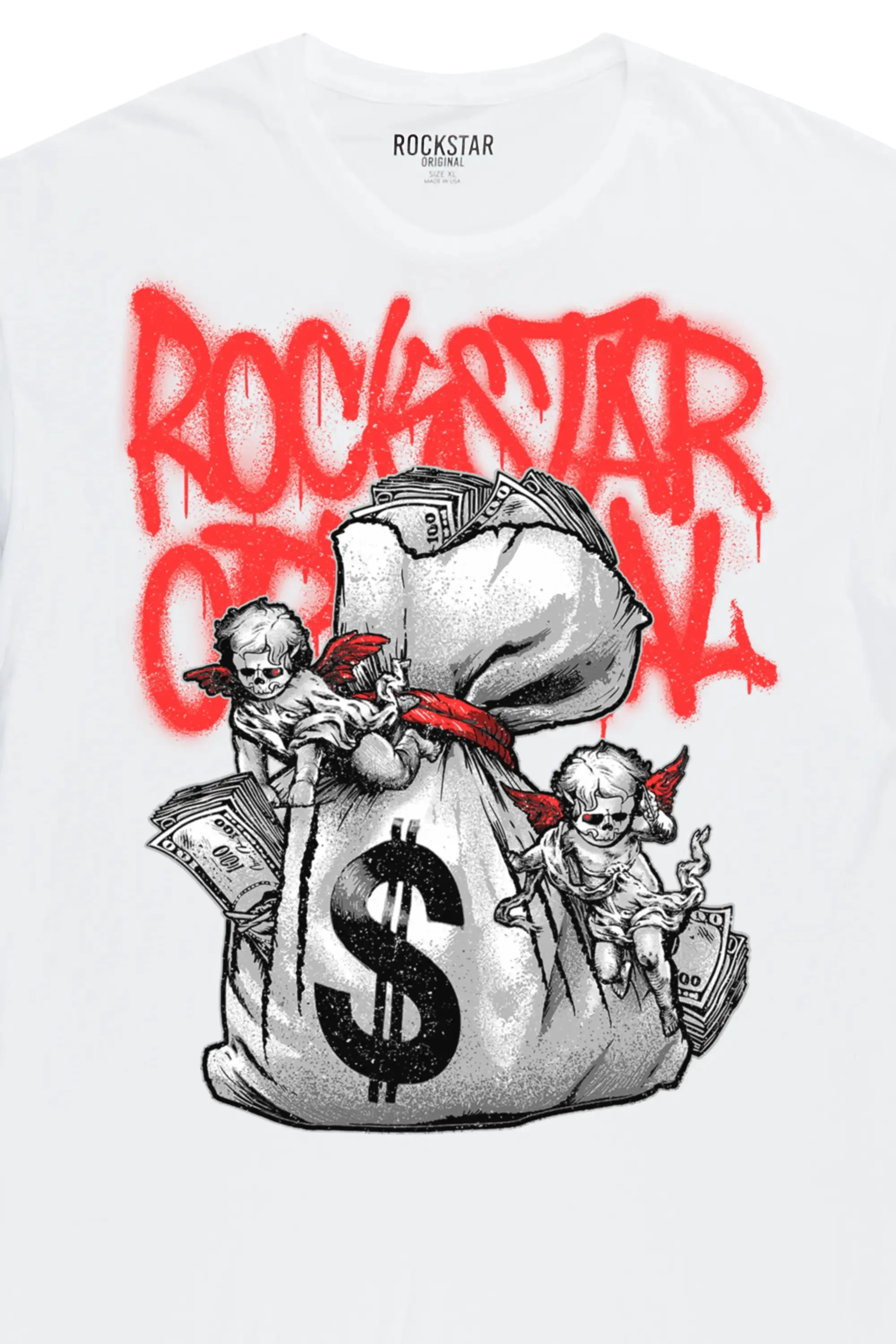 Spent White Graphic T-Shirt sold by Rockstar Original product image thumbnail 2