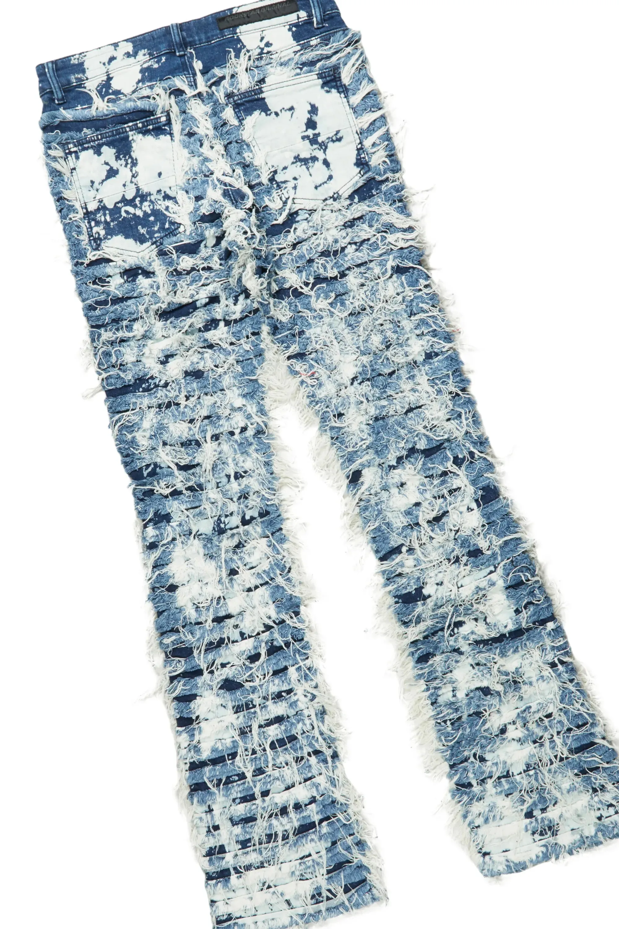 Clester Navy T-Shirt & Bossko Blue Stacked Flare Jean Bundle sold by Rockstar Original product image thumbnail 5