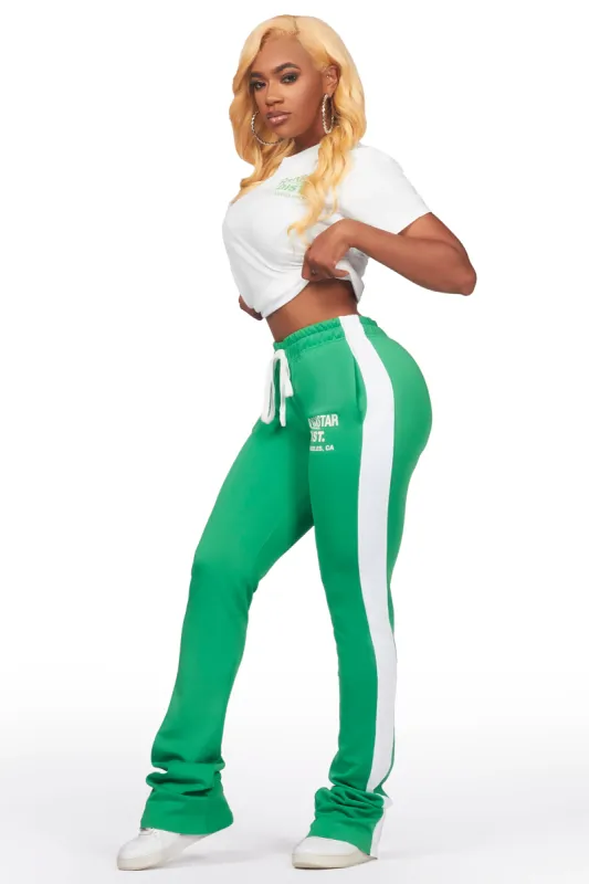 Atlanty White/Green T-Shirt Trackset sold by Rockstar Original