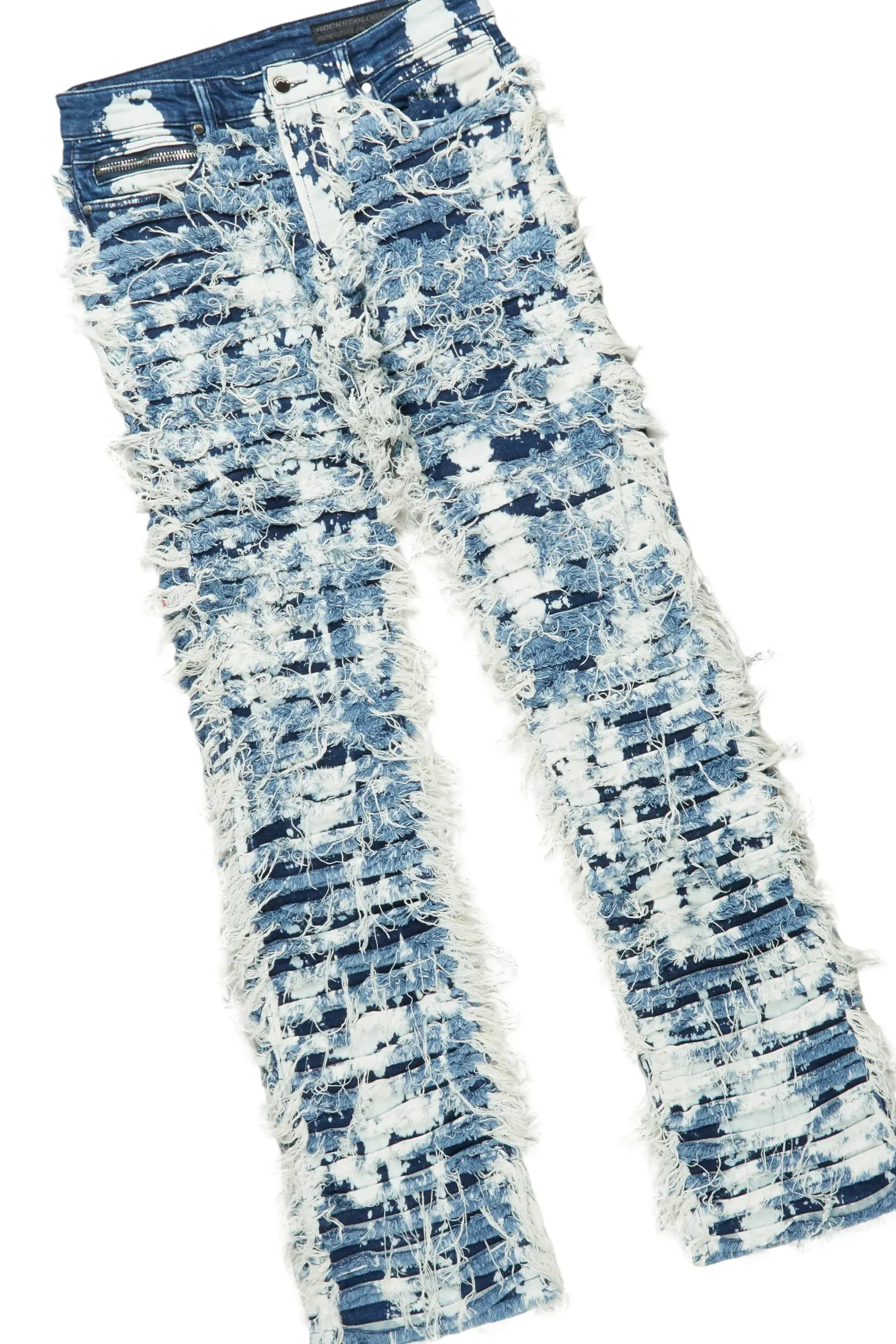 Clester Navy T-Shirt & Bossko Blue Stacked Flare Jean Bundle sold by Rockstar Original product image thumbnail 4