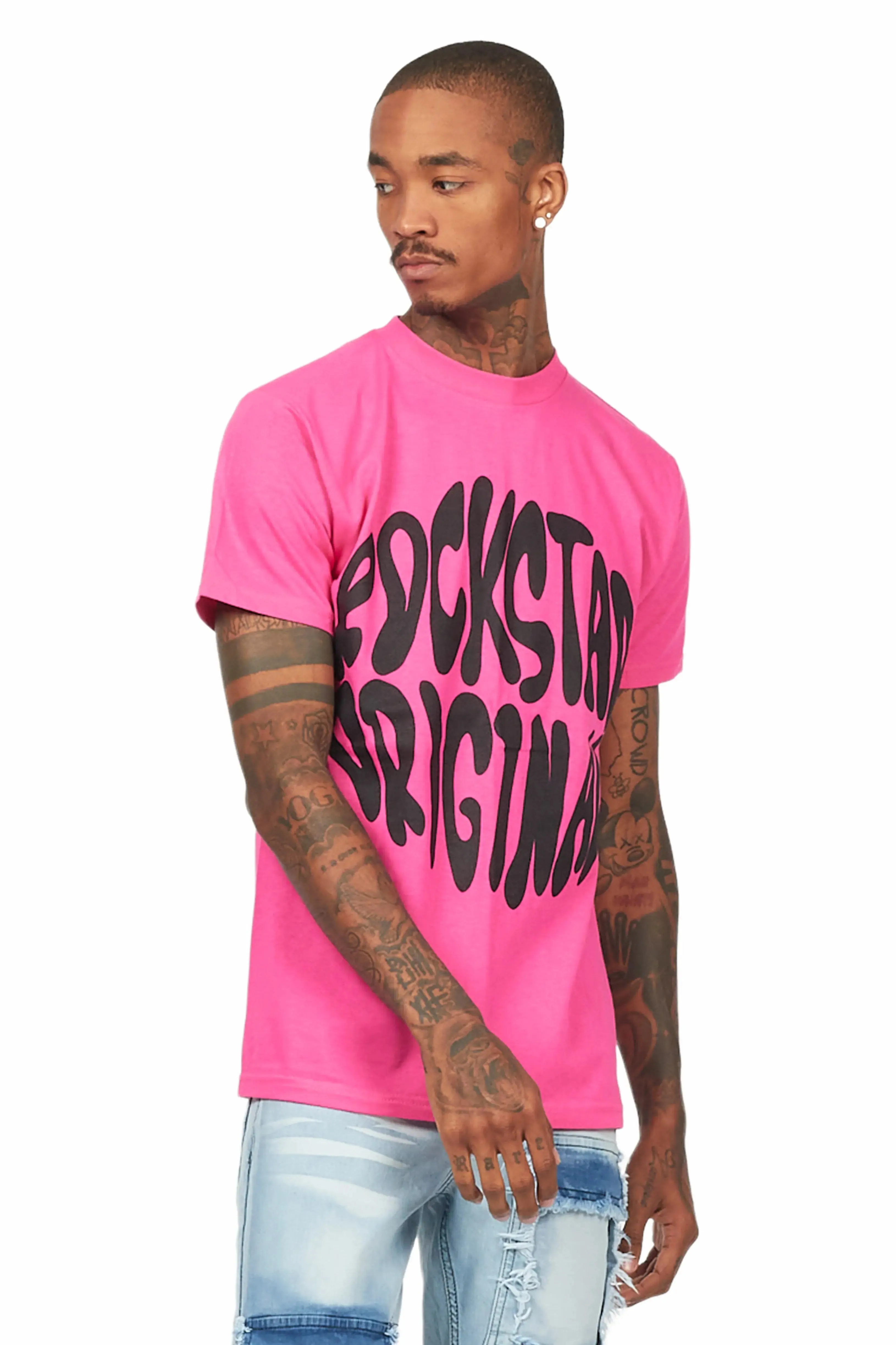 Thierry Fuchsia Graphic T-Shirt sold by Rockstar Original product image thumbnail 4
