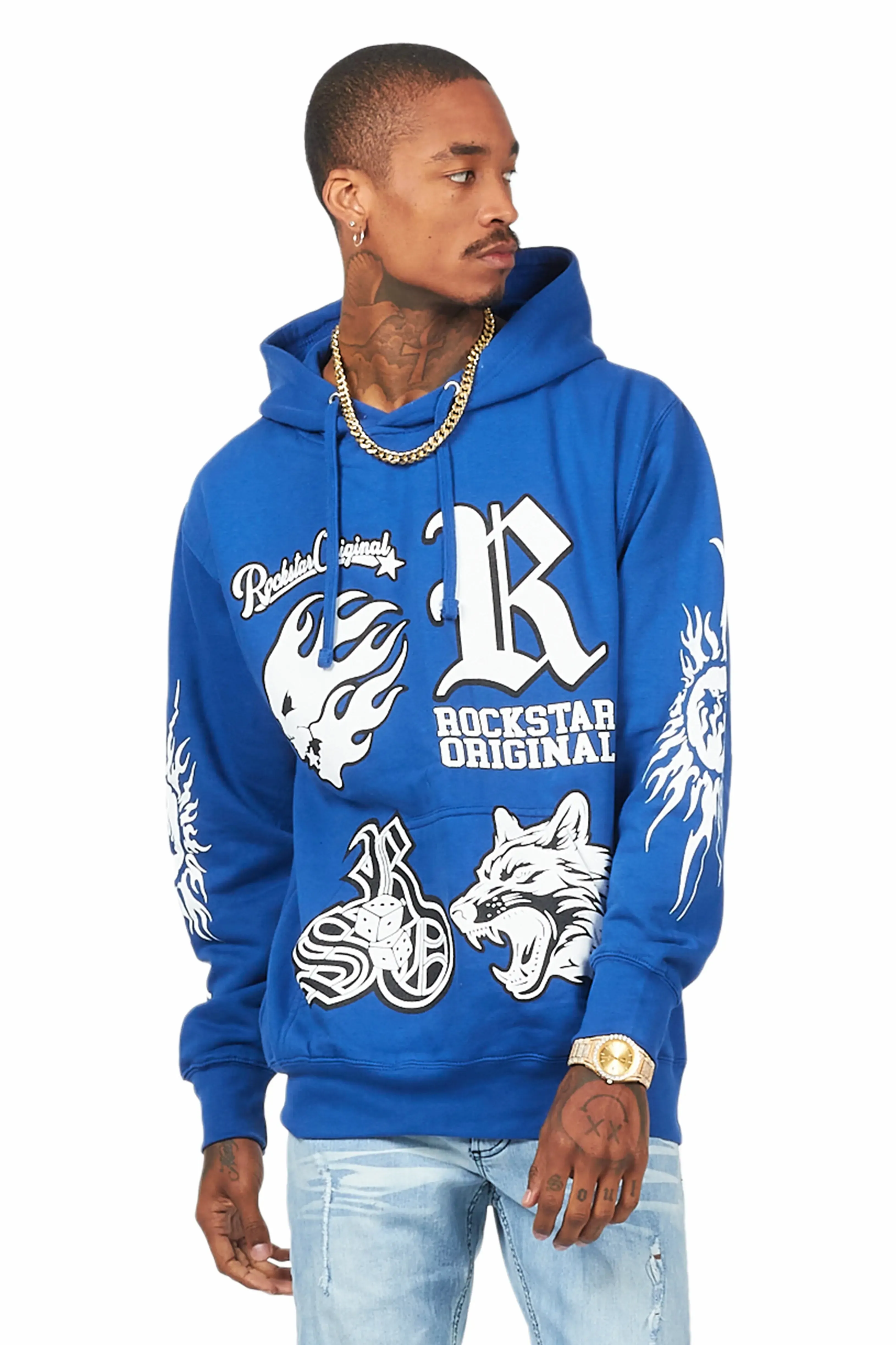 Fagan Royal Blue Graphic Hoodie sold by Rockstar Original product image thumbnail 4