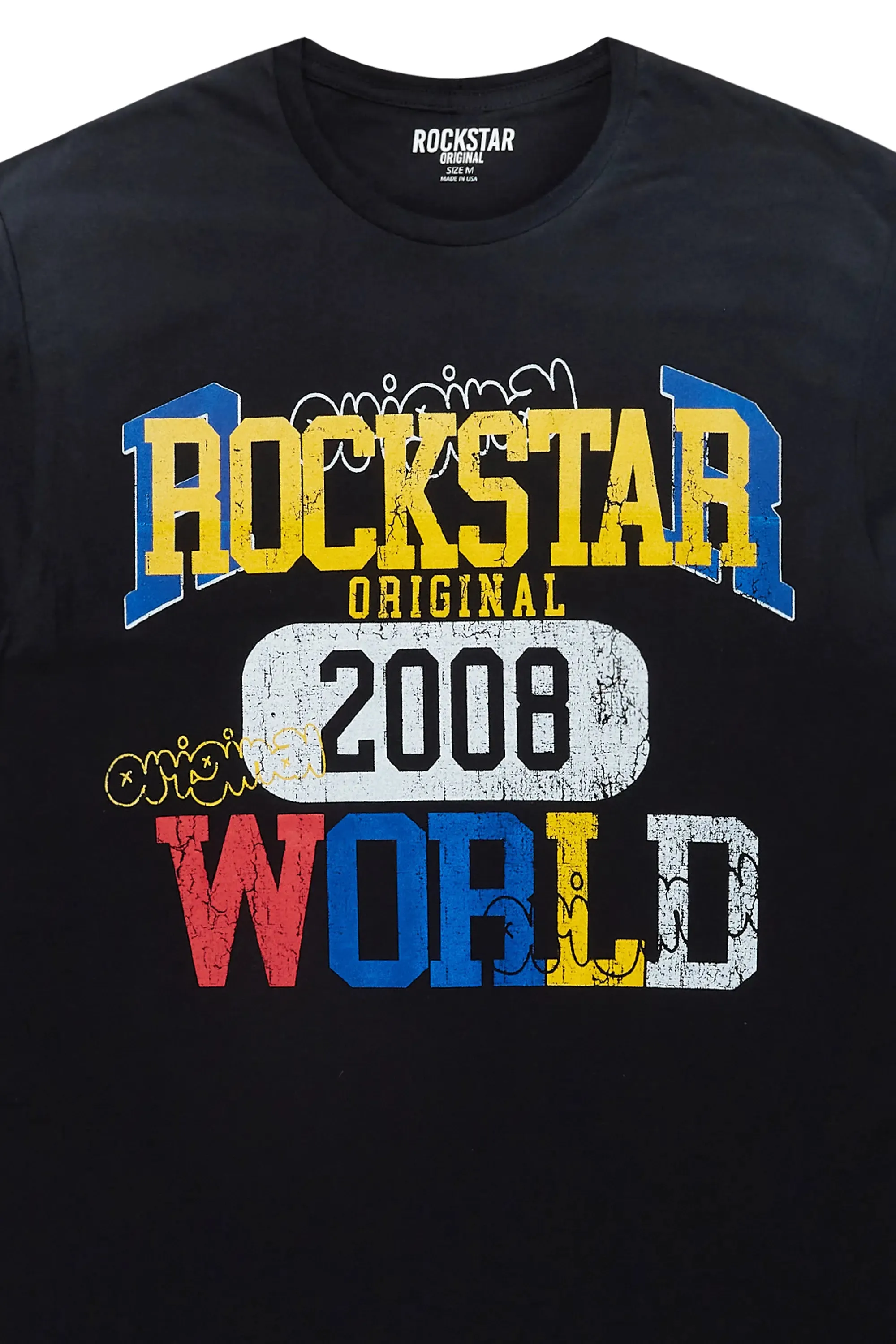 Treviana Black Oversized T-Shirt sold by Rockstar Original product image thumbnail 2