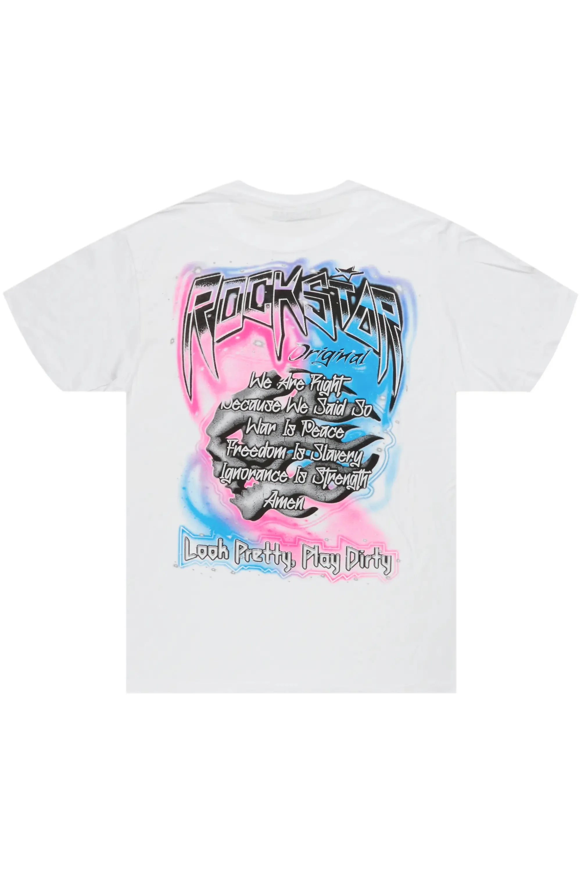 Cheyanne White Oversized Tee sold by Rockstar Original product image thumbnail 3