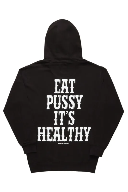 Sima Black Oversized Hoodie sold by Rockstar Original