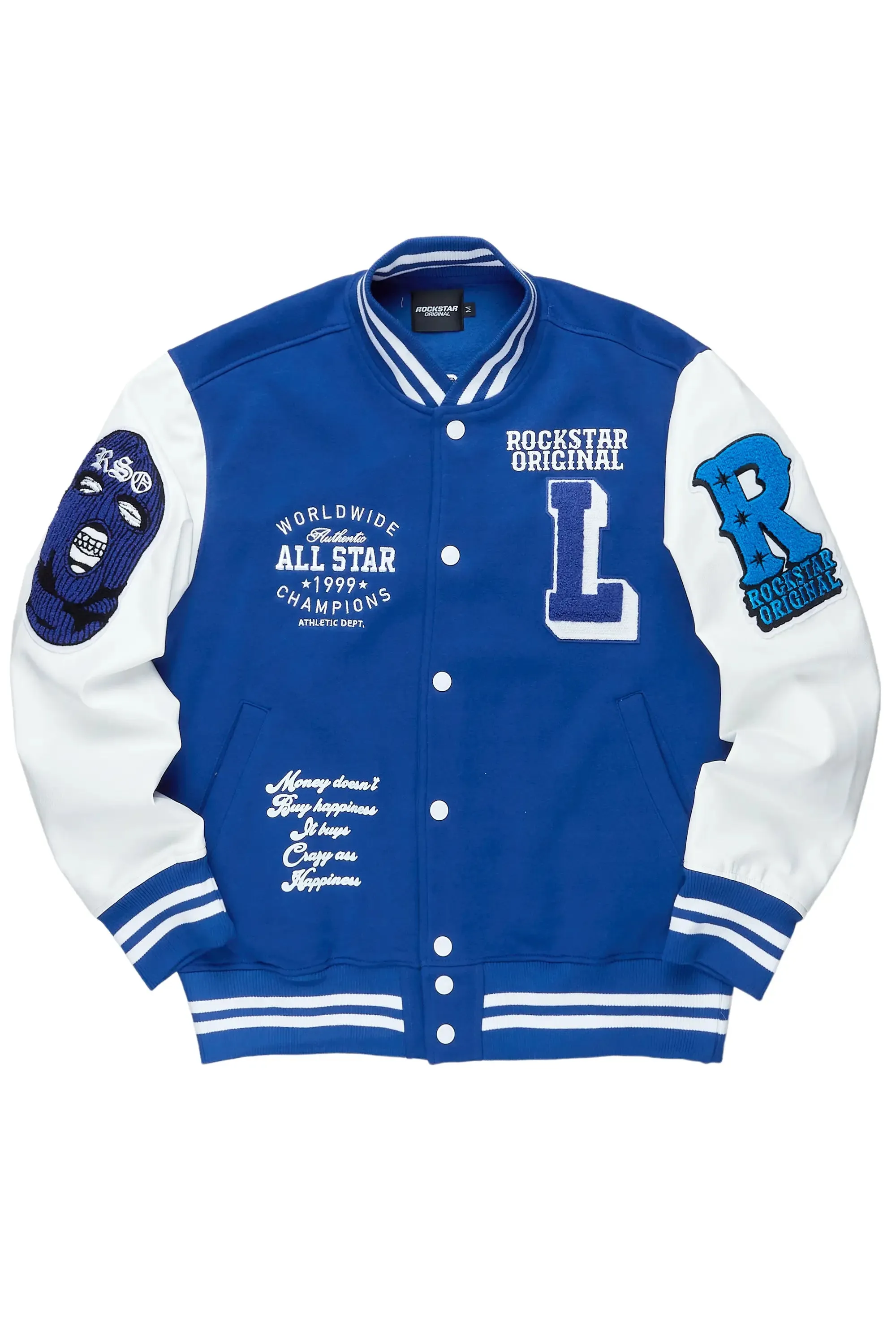 Castillo Royal Blue Varsity Jacket sold by Rockstar Original product image thumbnail 2