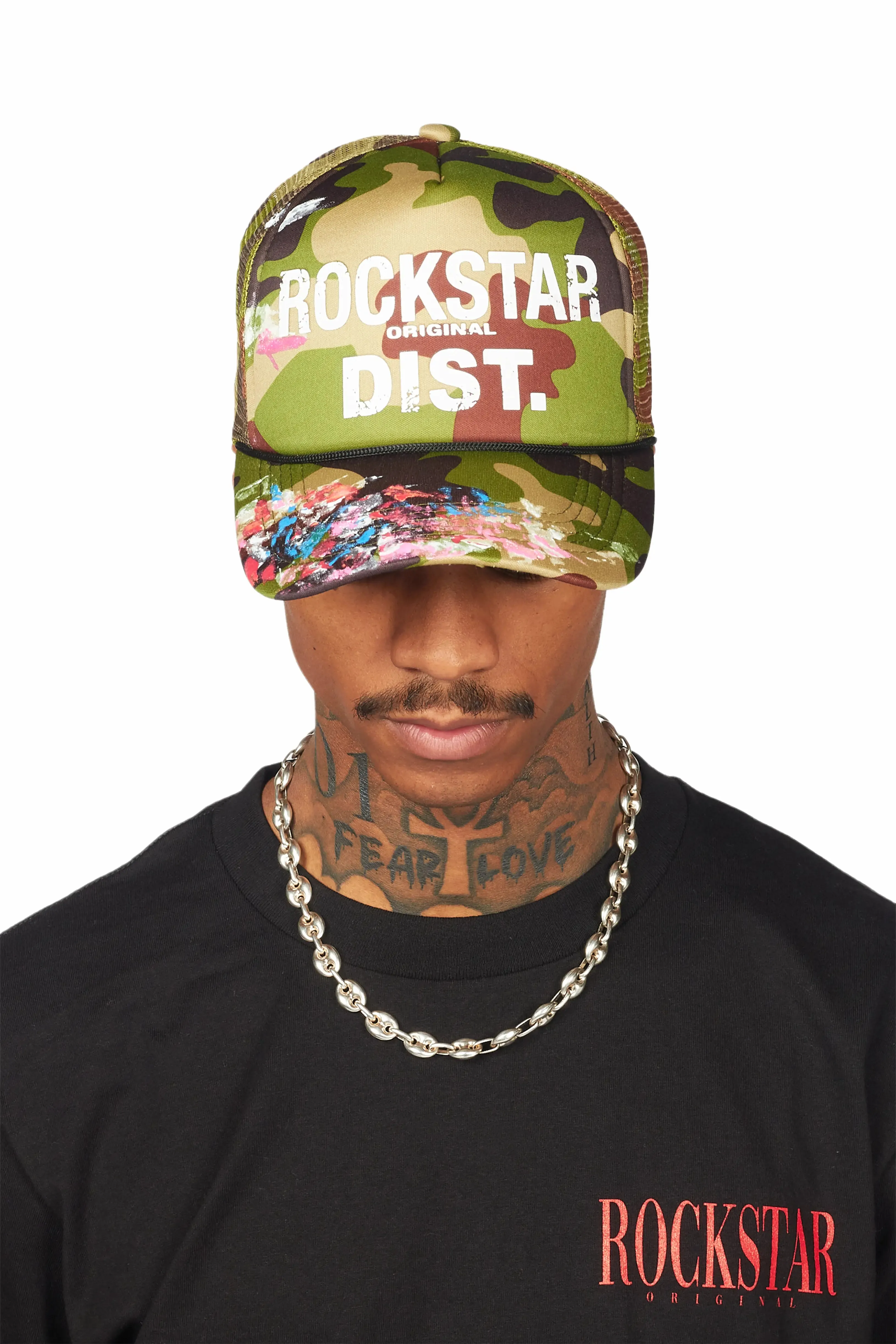 Yamal Green Camo Graphic Trucker Hat sold by Rockstar Original product image thumbnail 4
