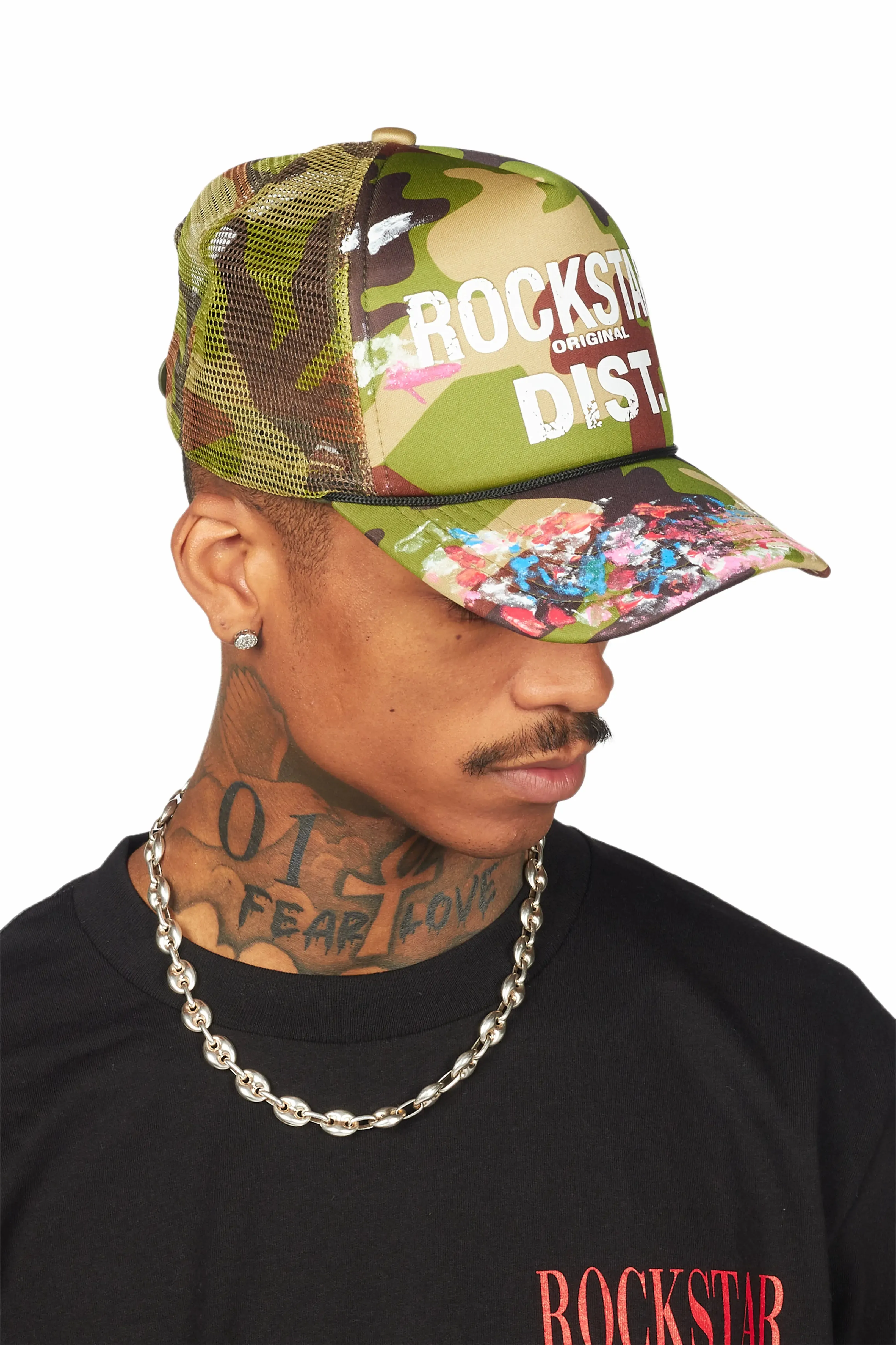 Yamal Green Camo Graphic Trucker Hat sold by Rockstar Original product image thumbnail 5