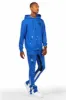 Jaco Royal Blue Hoodie Stacked Flare Pant Track Set sold by Rockstar Original