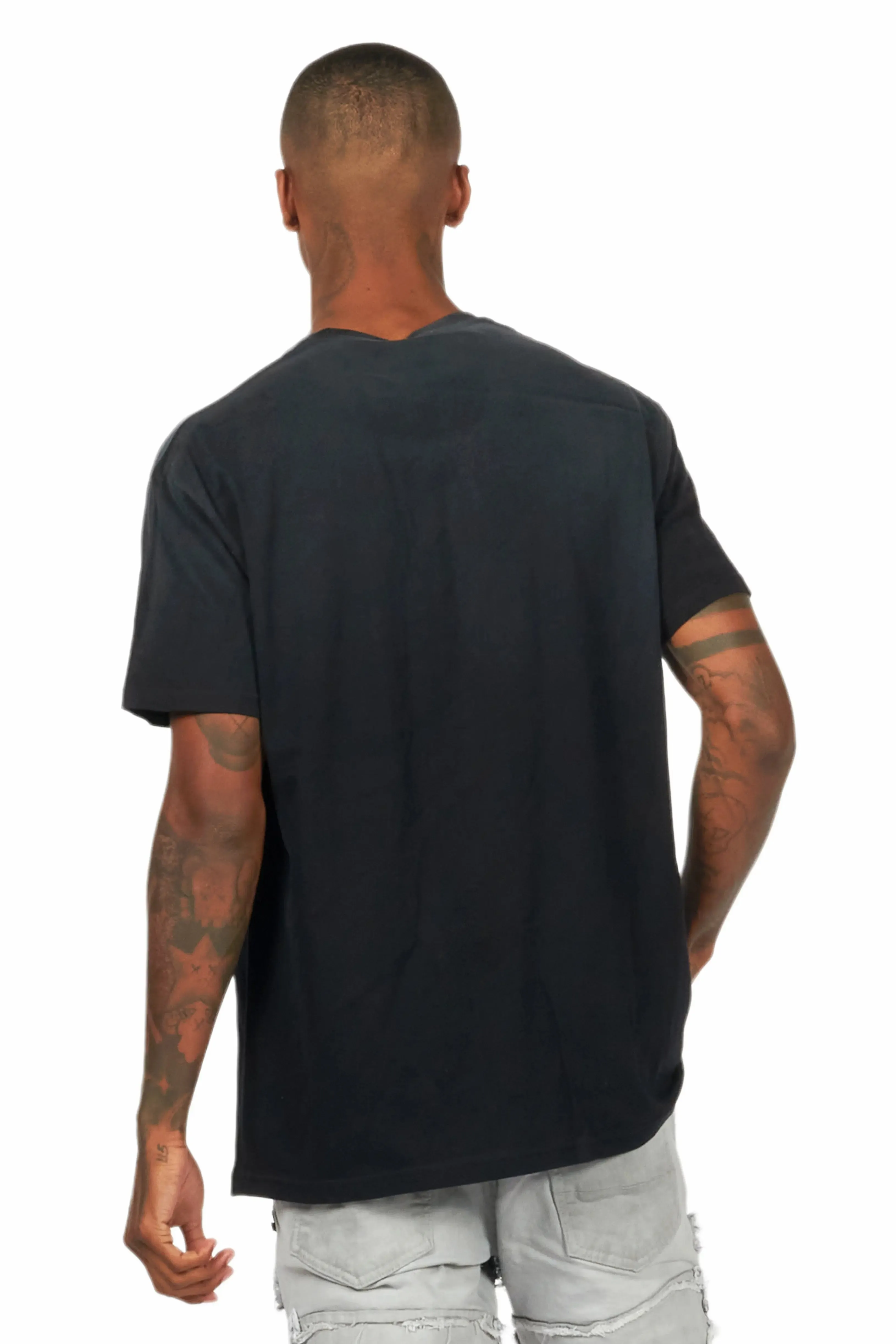Mad Black Oversized Graphic T-Shirt sold by Rockstar Original product image thumbnail 4