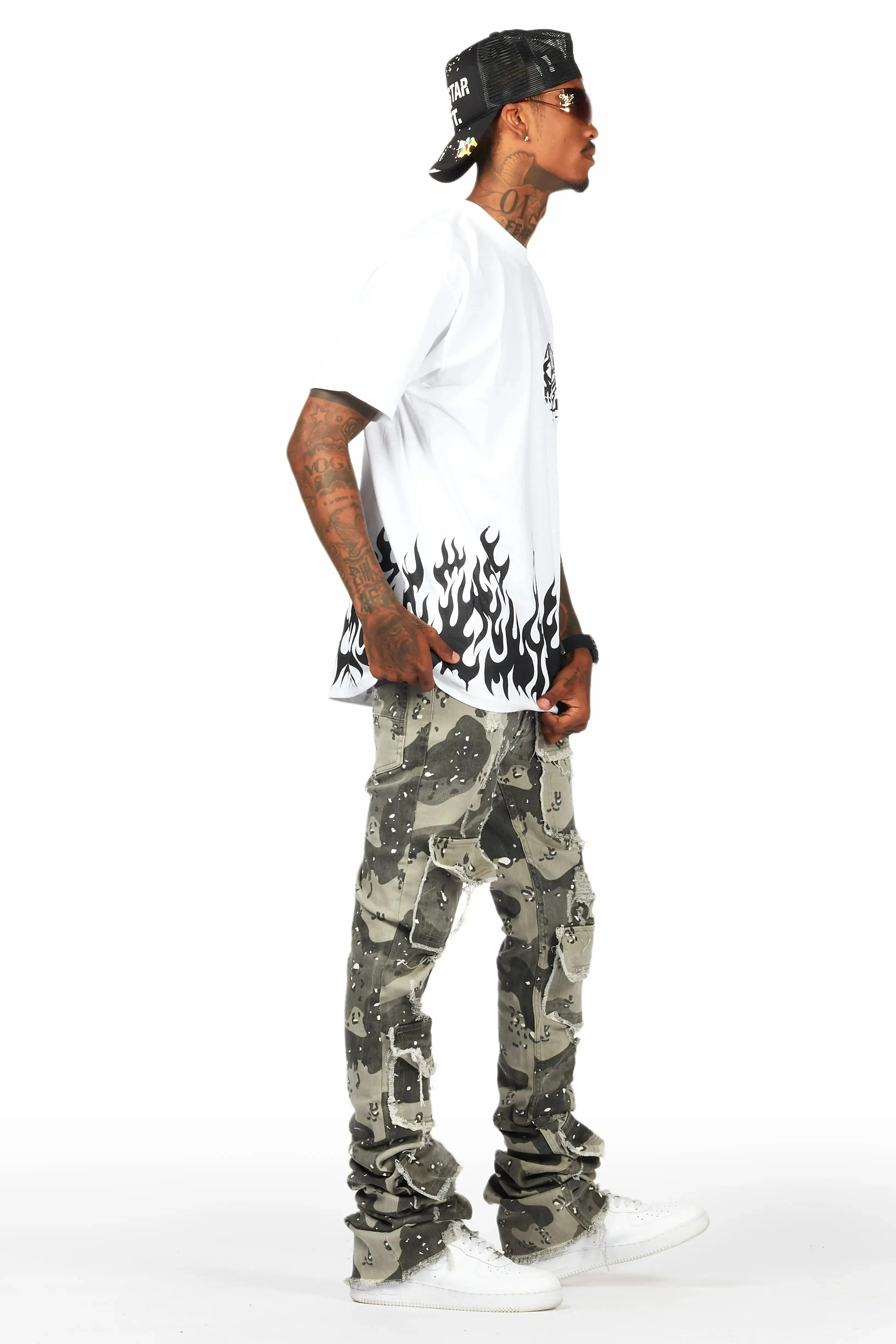 Bubble White/Black Graphic T-Shirt sold by Rockstar Original product image thumbnail 3