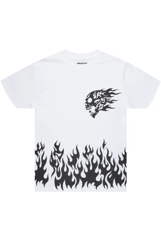 Bubble White/Black Graphic T-Shirt sold by Rockstar Original