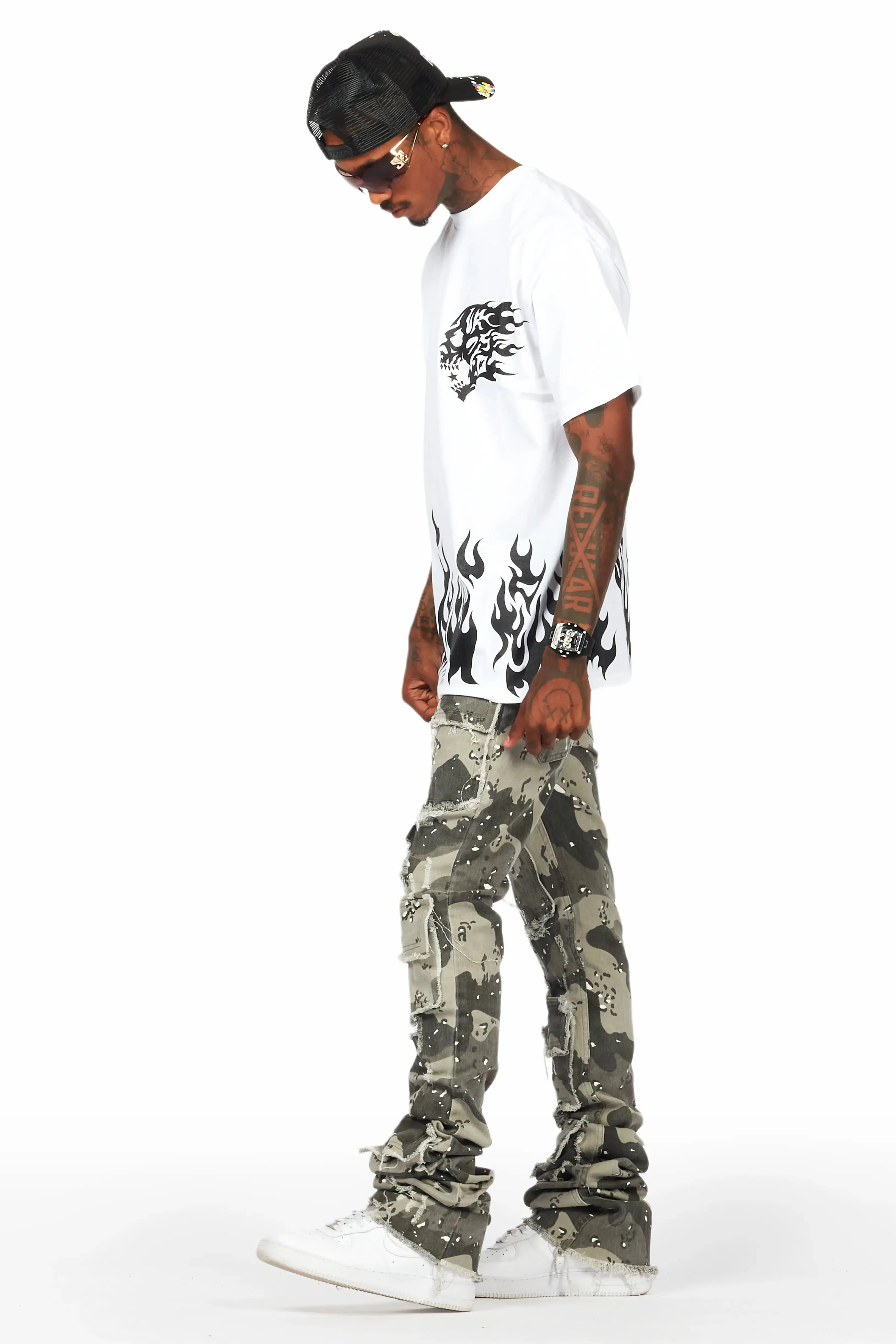 Bubble White/Black Graphic T-Shirt sold by Rockstar Original product image thumbnail 5