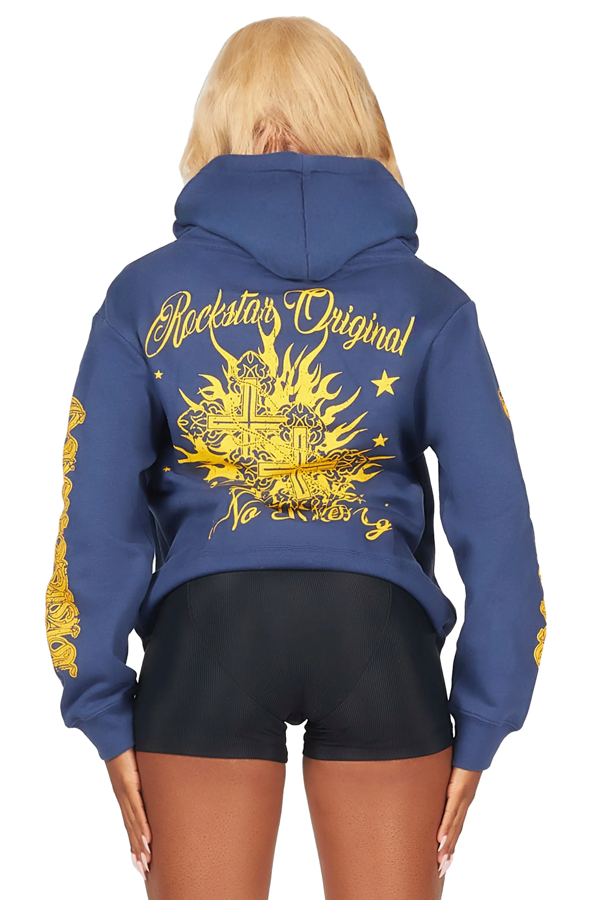 Jamyia Navy Oversized Hoodie sold by Rockstar Original product image thumbnail 5