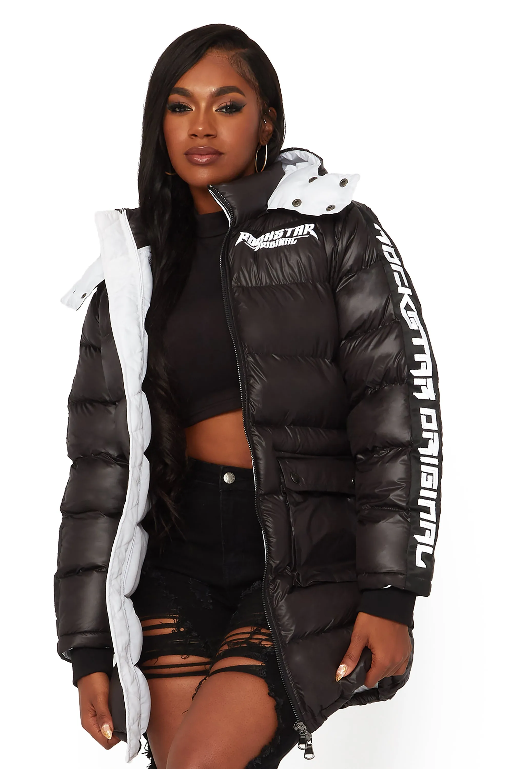 Nikita Black Long Puffer Jacket sold by Rockstar Original
