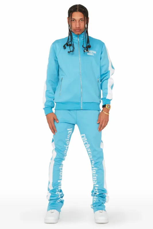 Callie Baby Blue Tricot Super Stacked Track Set sold by Rockstar Original