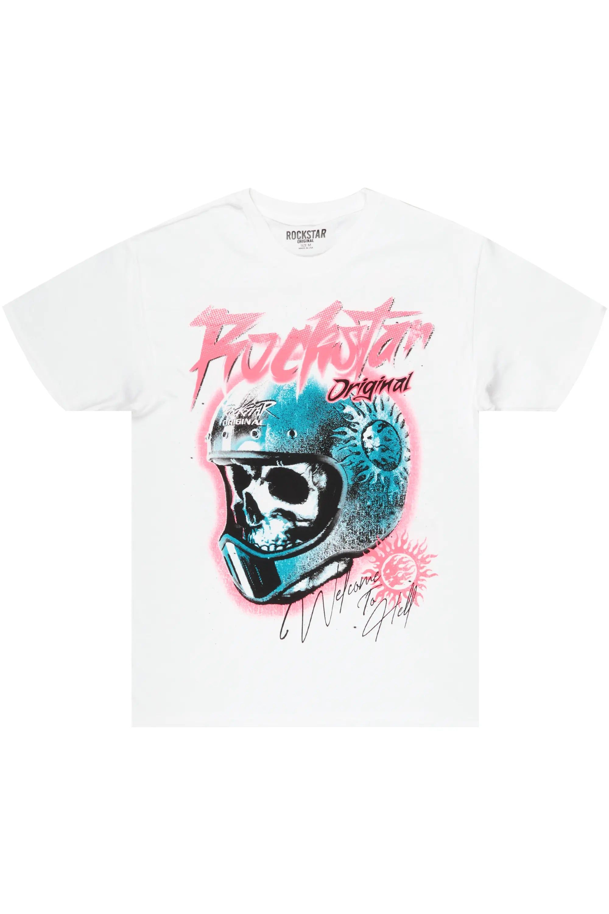 Ciro White/Pink Graphic T-Shirt sold by Rockstar Original product image thumbnail 2
