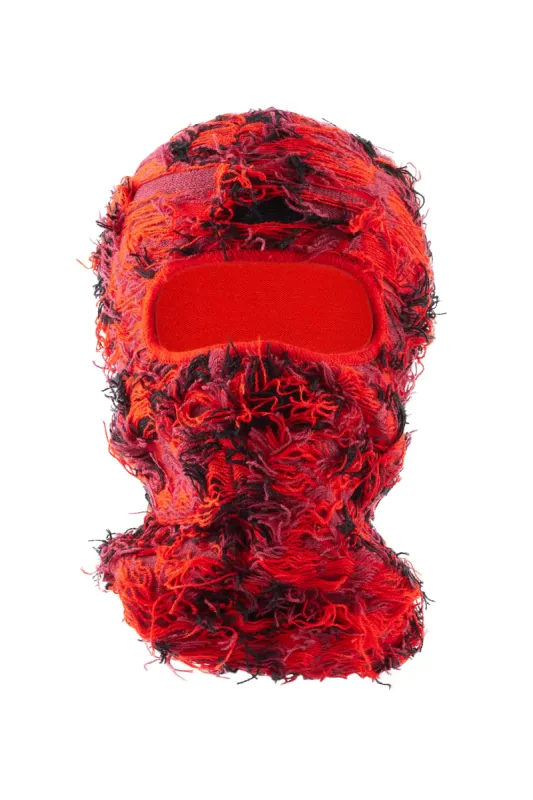 Seantee Red Fuzzy Ski Mask sold by Rockstar Original